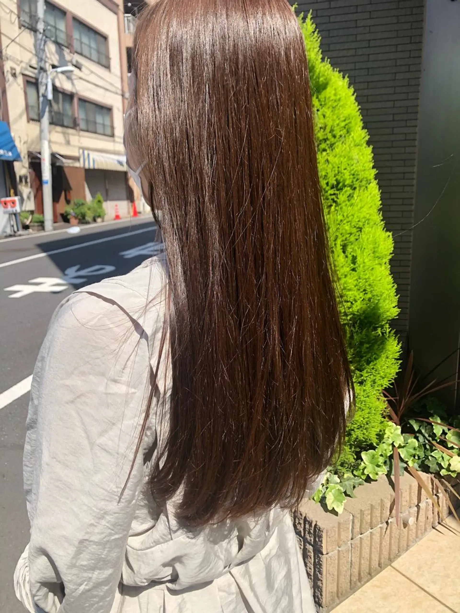 ロング メンズパーマ、カラー 大募集村上莉奈のヘアスタイル