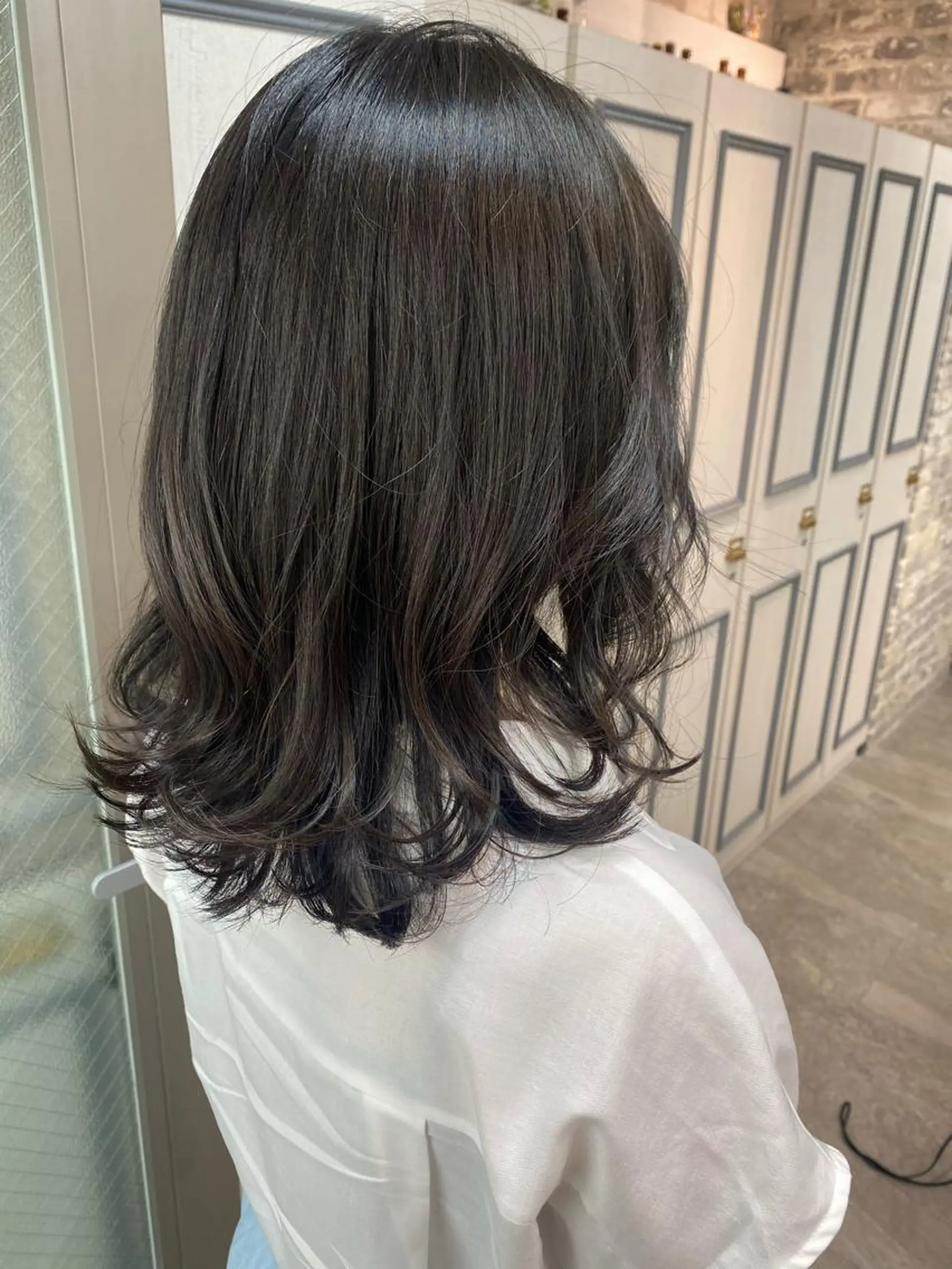 セミロング 🤍韓国風ヘア 柴田真帆🤍のヘアスタイル