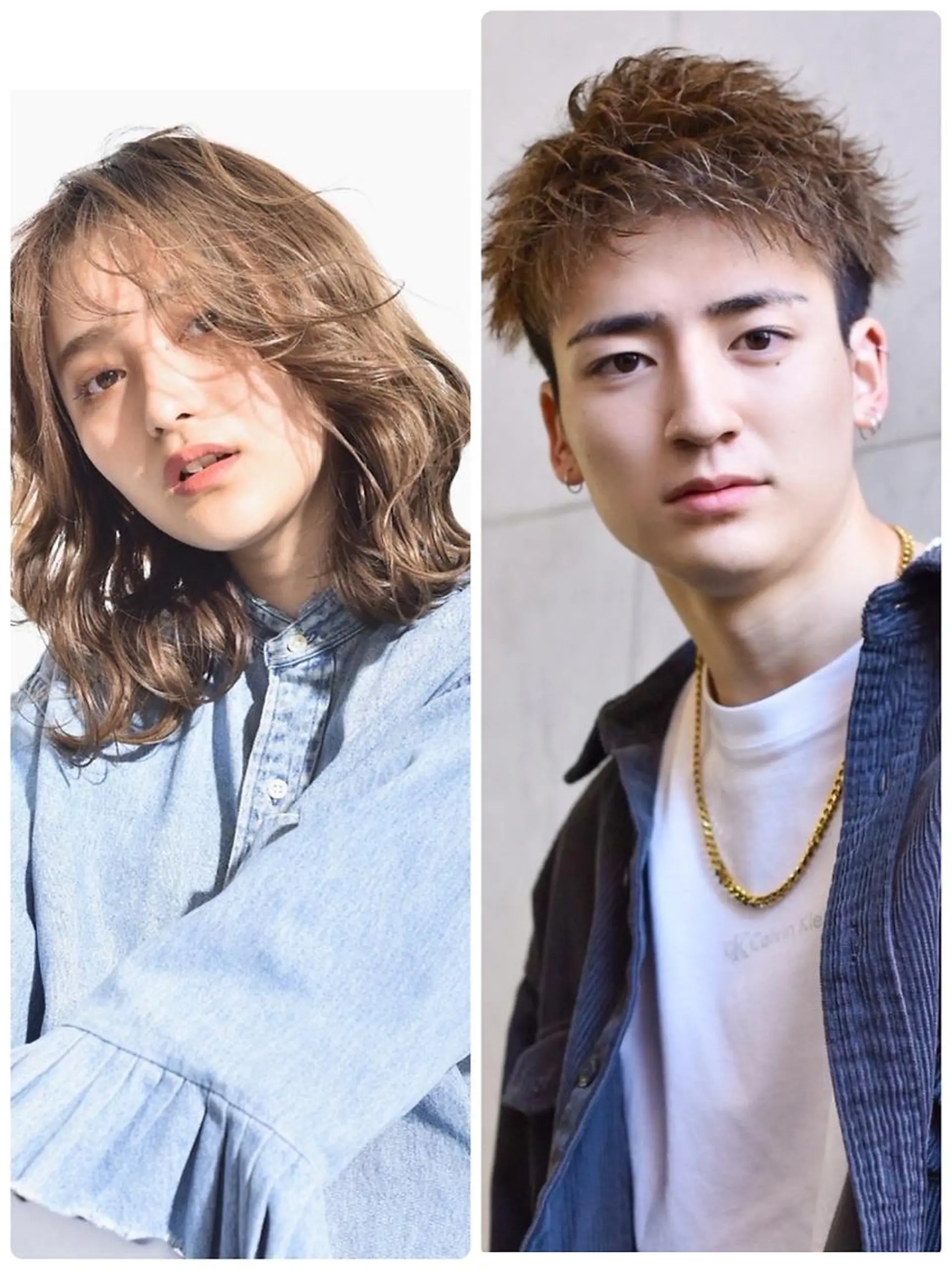 ミディアム to youハイライトのヘアスタイル