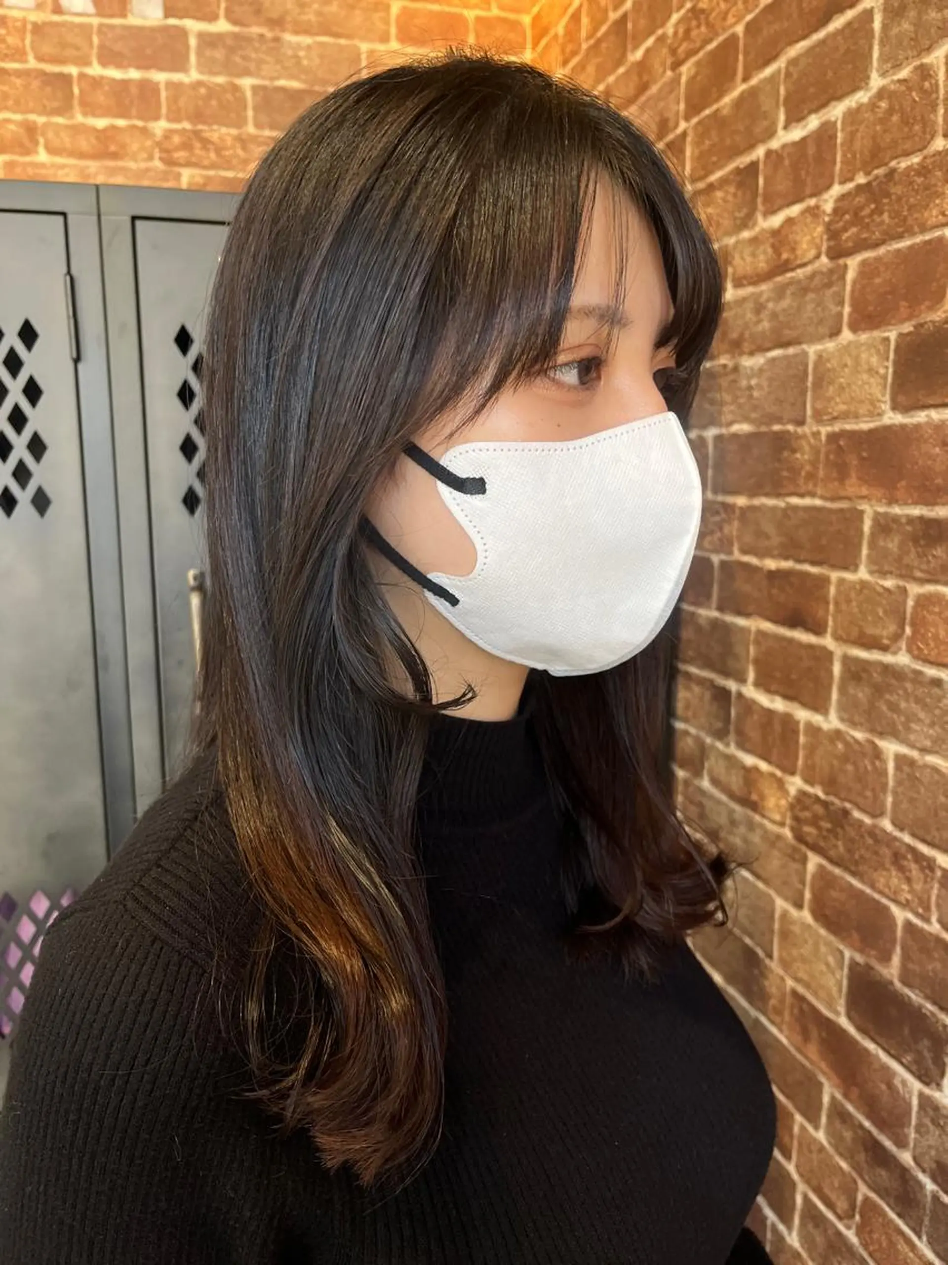 セミロング カラー パーマ ヘアアレンジ メンズ キッズ ネイル マツエク・マツパ アイブロウ メンズブリーチ メンズハイライト メンズインナーカラー メンズ韓国風 ブリーチ 久木原 ゆりのヘアスタイル