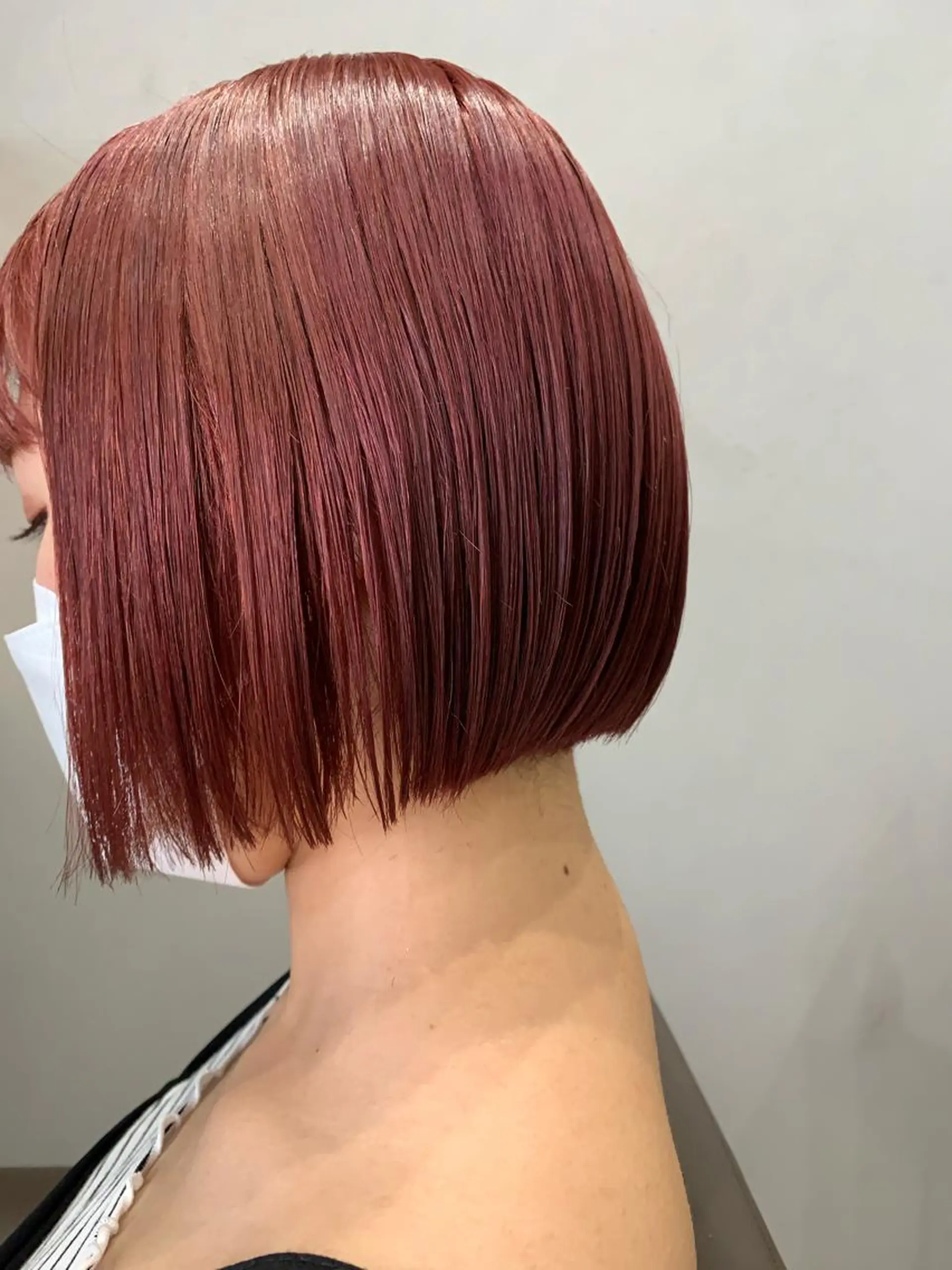 ショート カラー ボブパーマコテ巻き風 パーマNo1深江秀平のヘアスタイル
