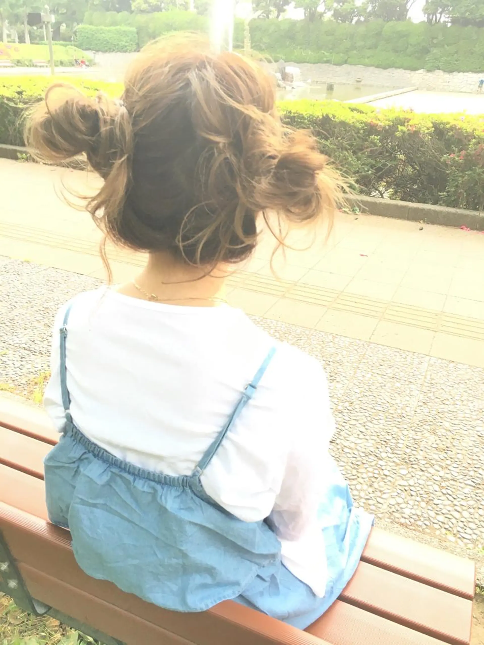 ミディアム カラー パーマ ヘアアレンジ お団子ヘア 髪質改善、エクステ 山口卓哉のヘアスタイル