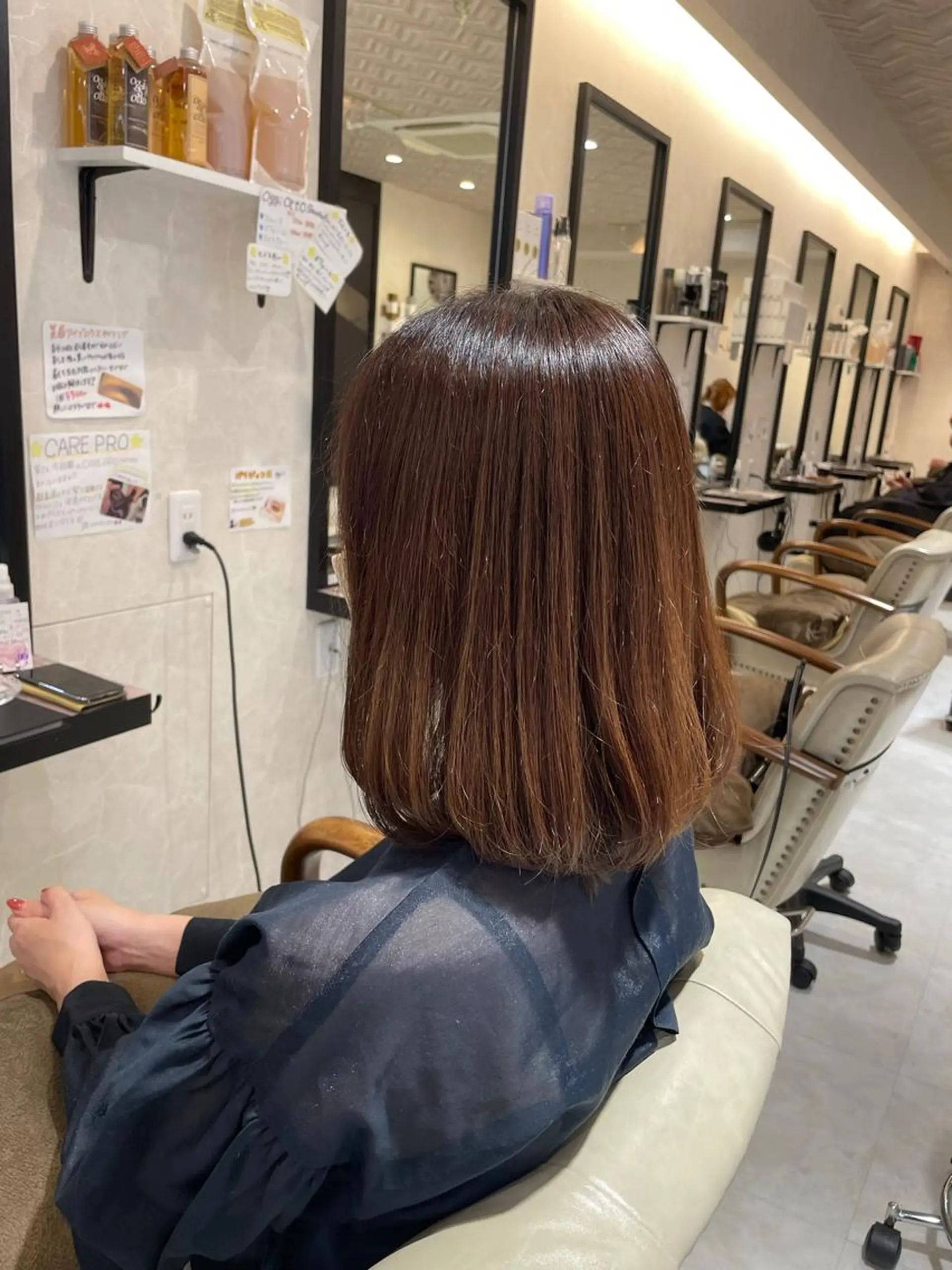 ミディアム カラー カット ヘアカラー トリートメント 本店店長☆ 前原海翔のヘアスタイル