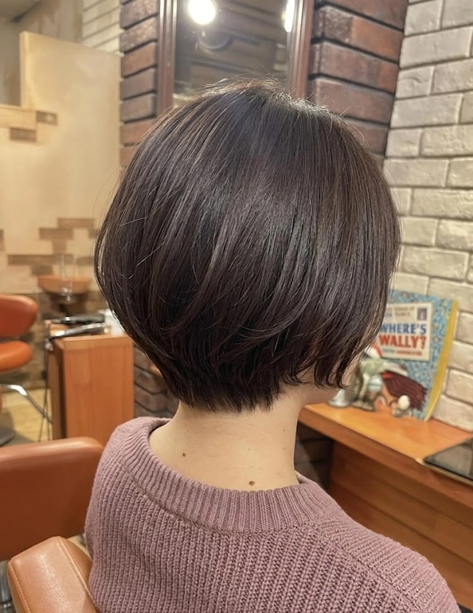 ショート カラー ショートボブ ブラウンカラー 透明感カラー ボブ レイヤーカット カット ヘアカラー トリートメント ヘッドスパ flencia 丸 和博｜カットのヘアスタイル