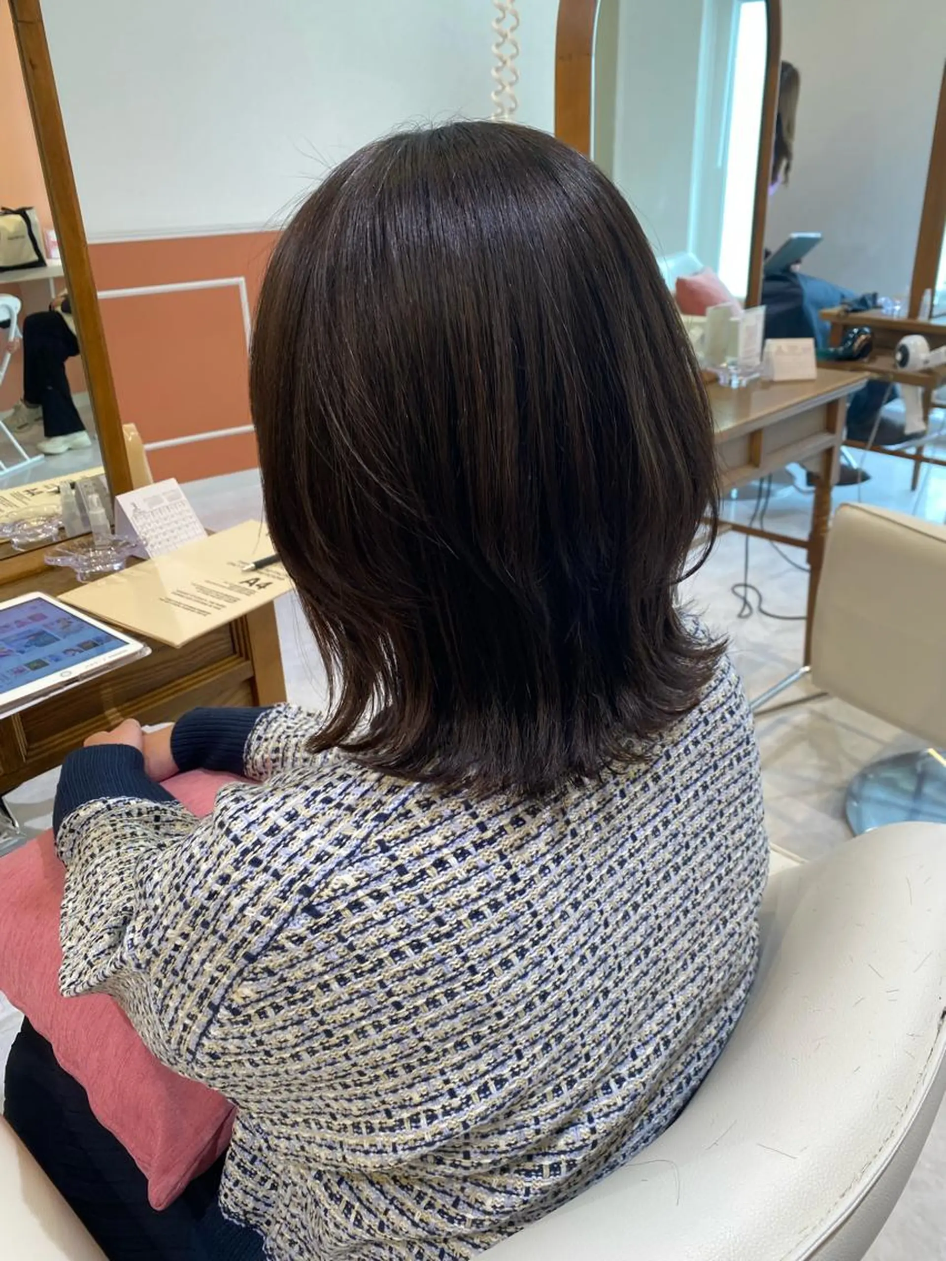 ミディアム カット トリートメント 梛木 唯のヘアスタイル