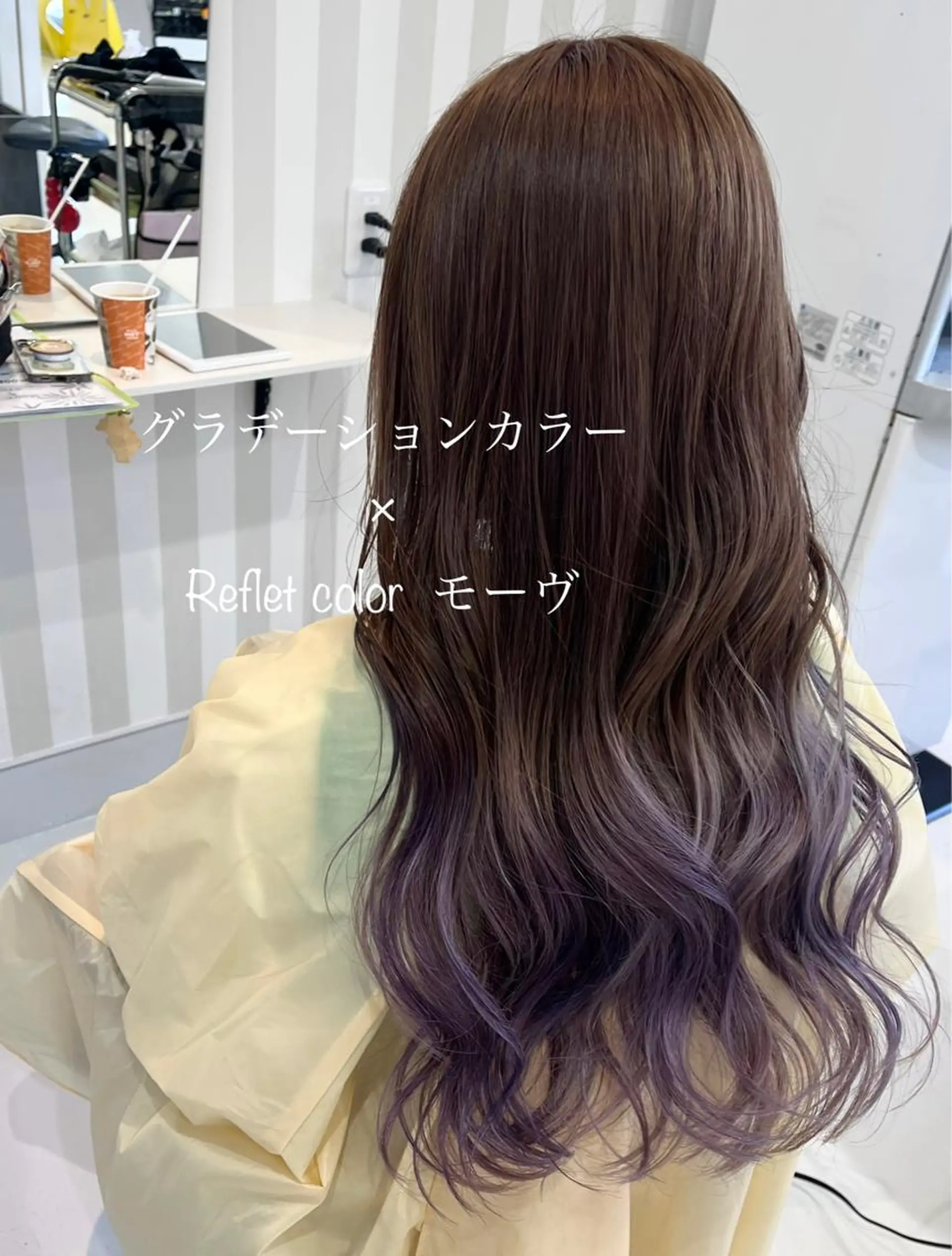 ロング カラー ブリーチ ヘアカラー 堀口 彩佳のヘアスタイル
