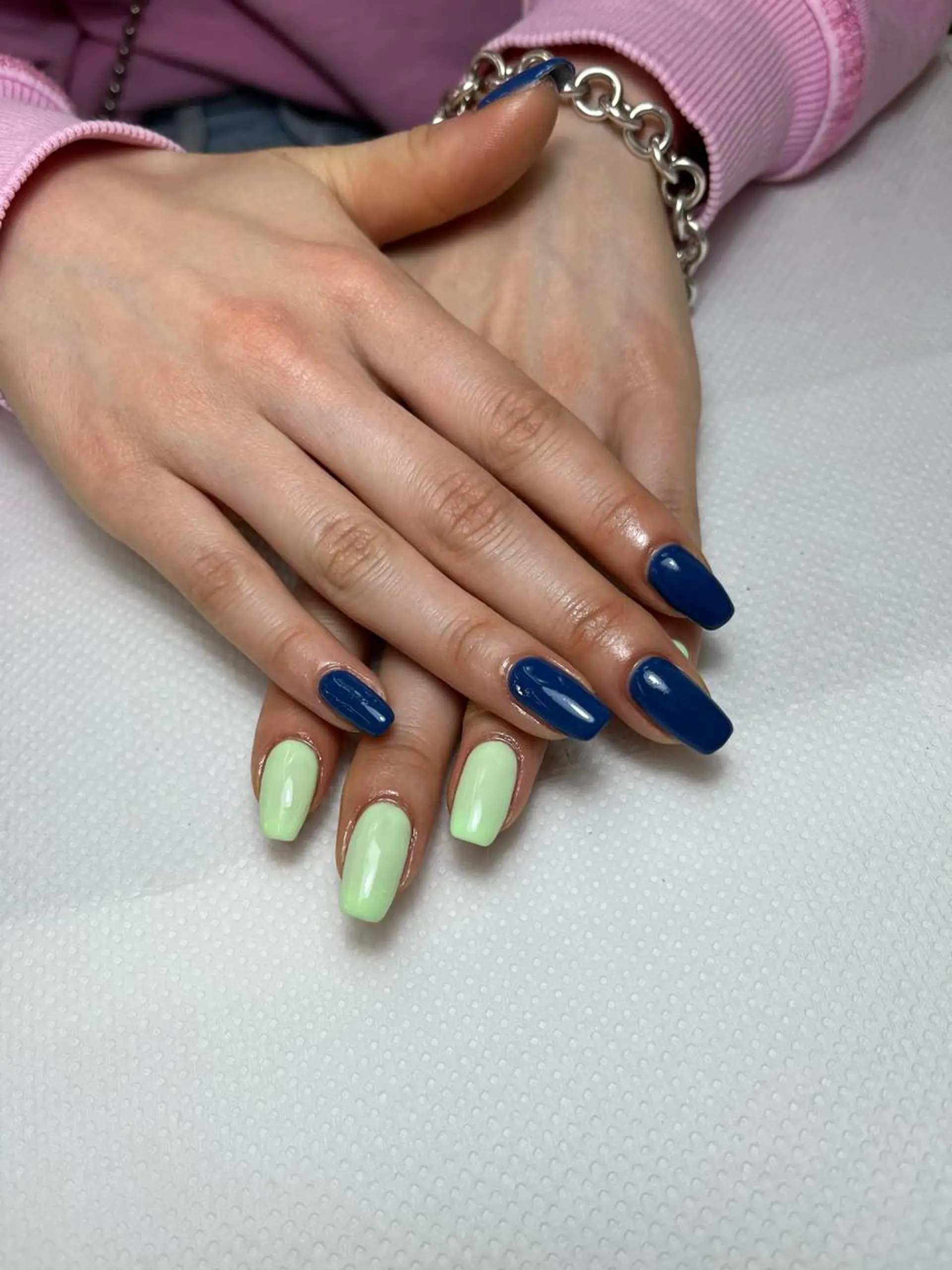 ネイル ブルー グリーン パステルネイル yamazoe 【MAXKELLY】のネイルデザイン