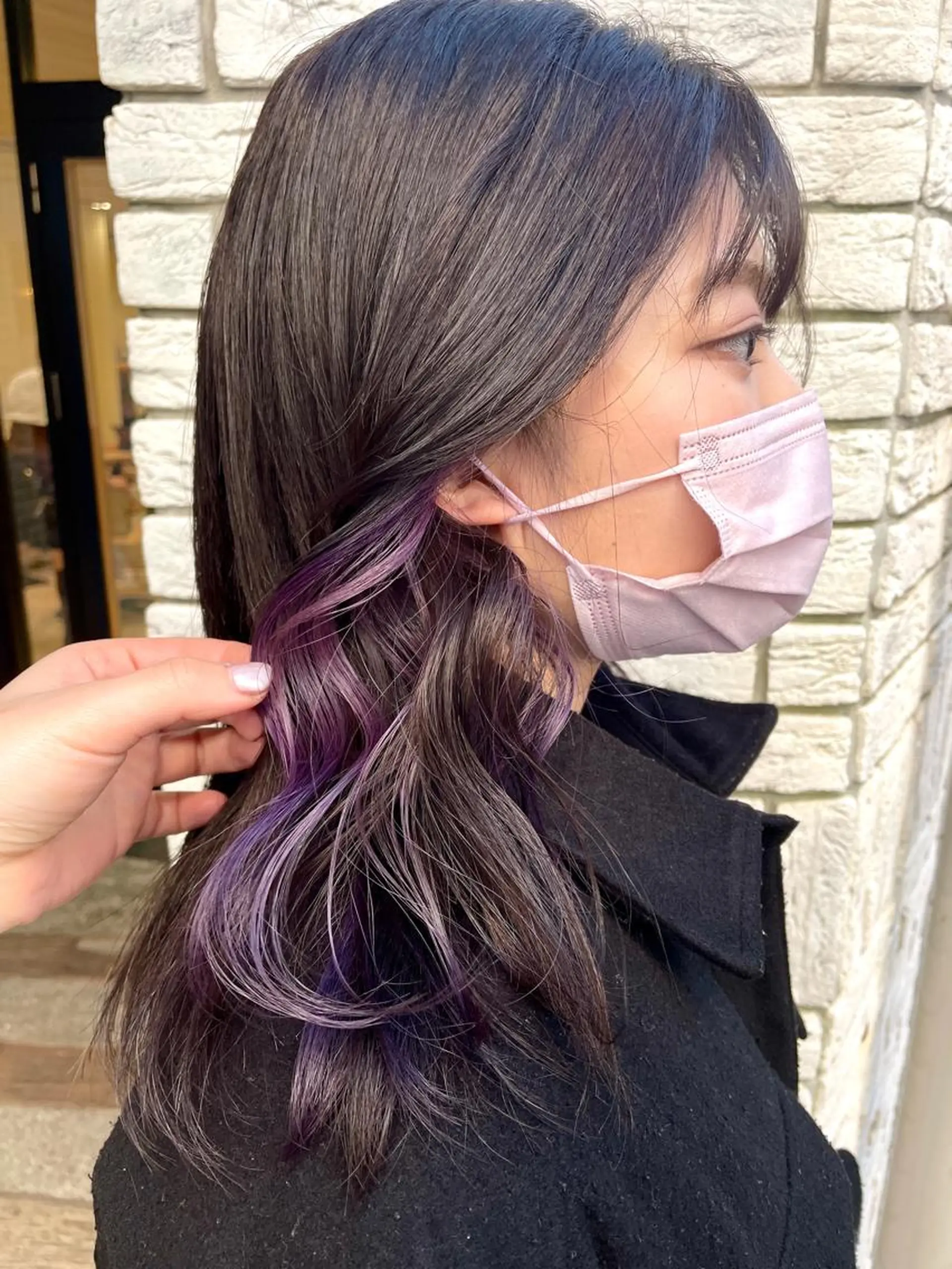 ロング カラー インナーカラー パープルカラー カラー/レイヤー/ 髪質改善/PAAQのヘアスタイル