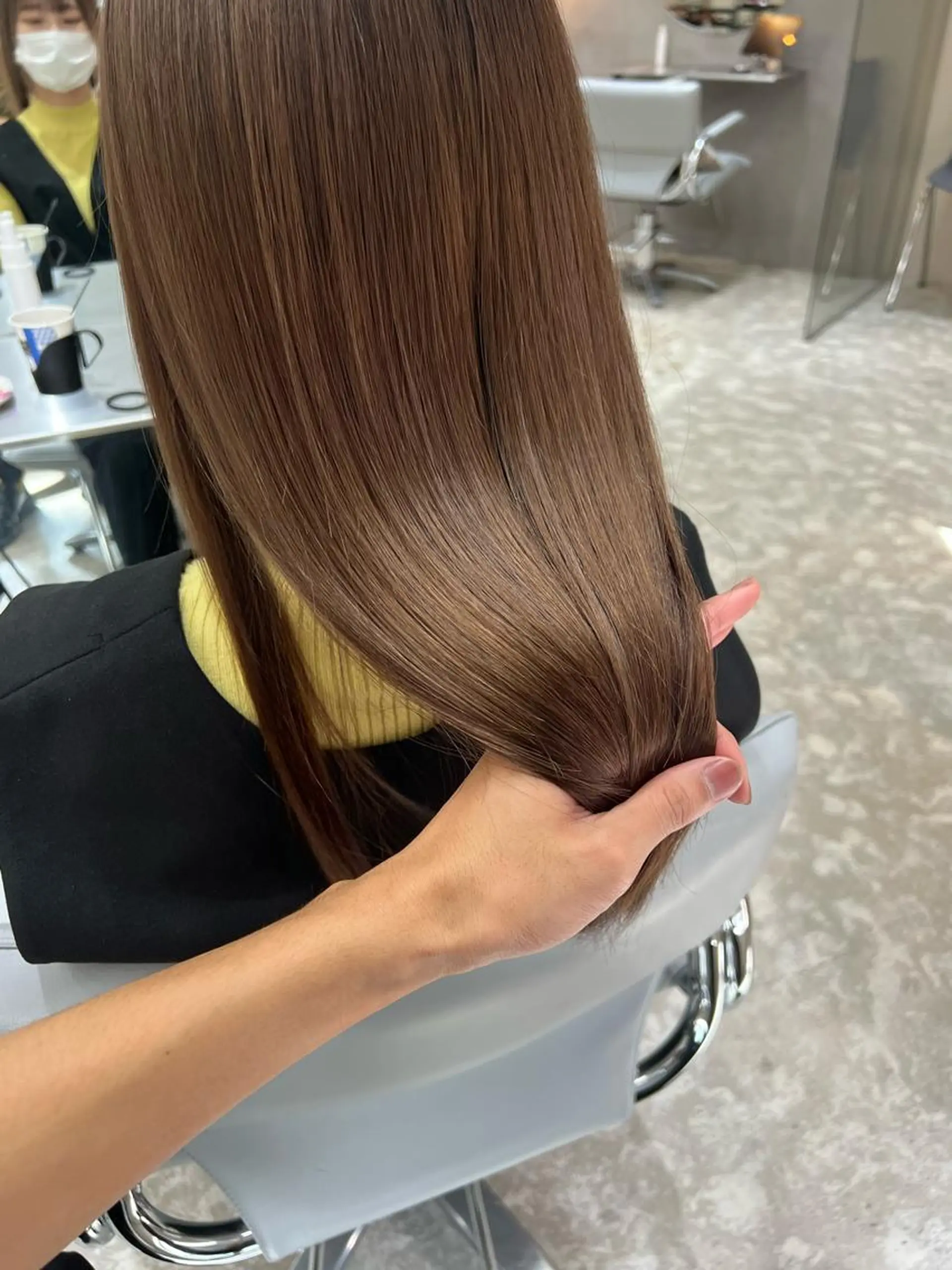 ロング ハイライト 髪質改善 レイヤーカット トリートメント トリートメント 艶カラー💎 髪質改善🎈アトワのヘアスタイル