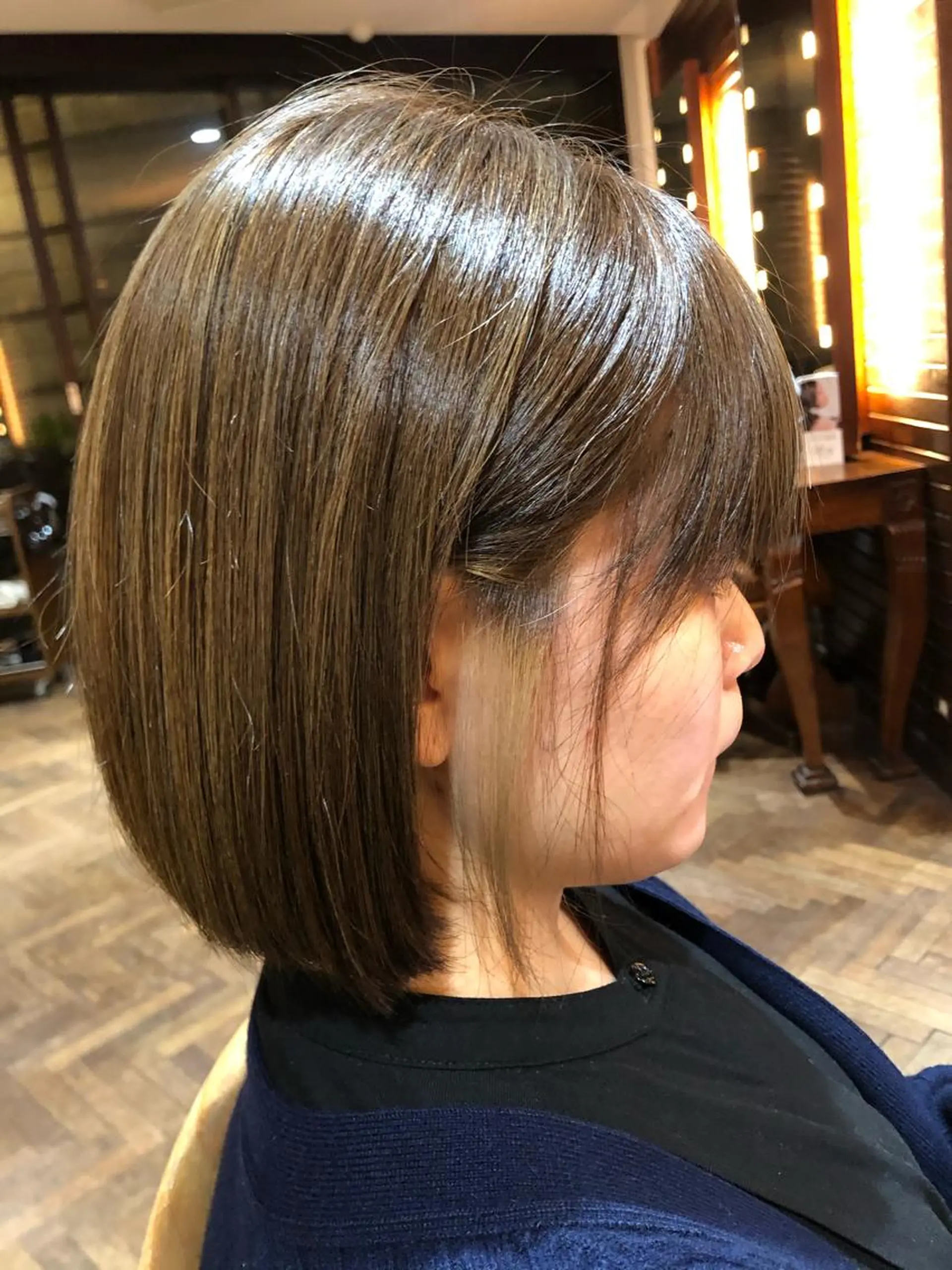 ショート アッシュ ハイライト stylist YUTOのヘアスタイル