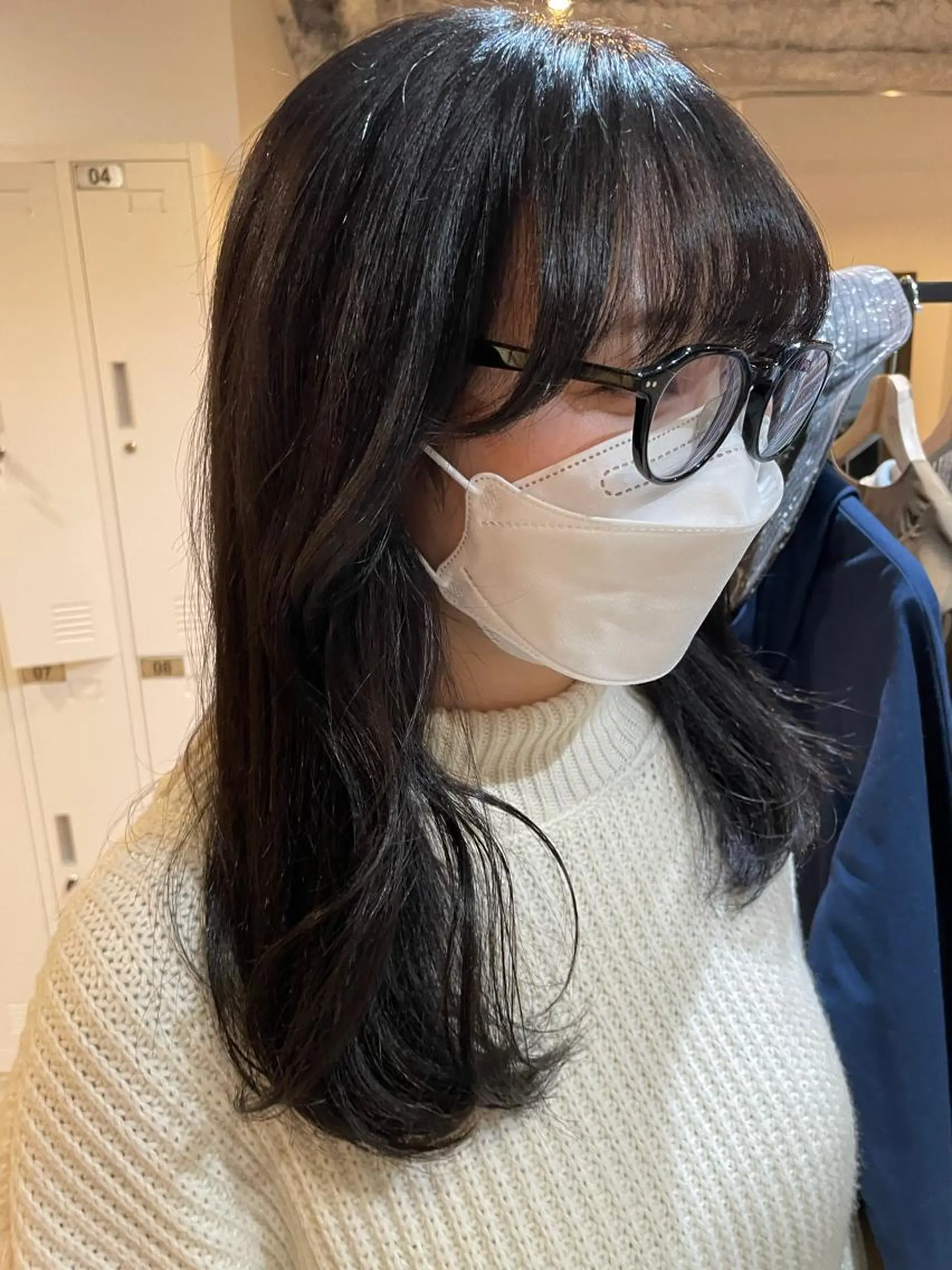 セミロング カラー ヘアアレンジ REONA🪽✨薬院 レイヤーカット🫧のヘアスタイル