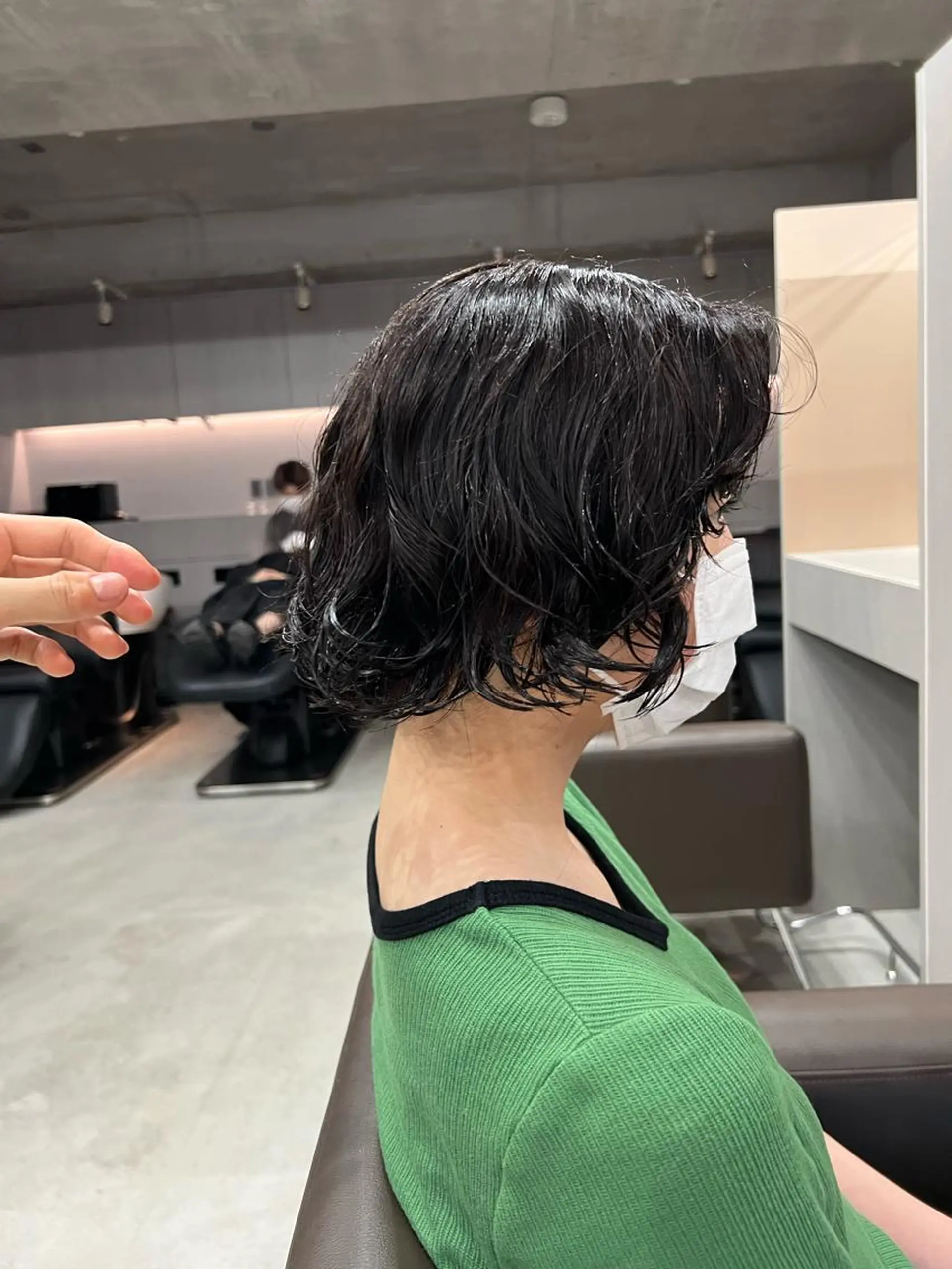 ショート カラー パーマ ボブパーマコテ巻き風 パーマNo1深江秀平のヘアスタイル