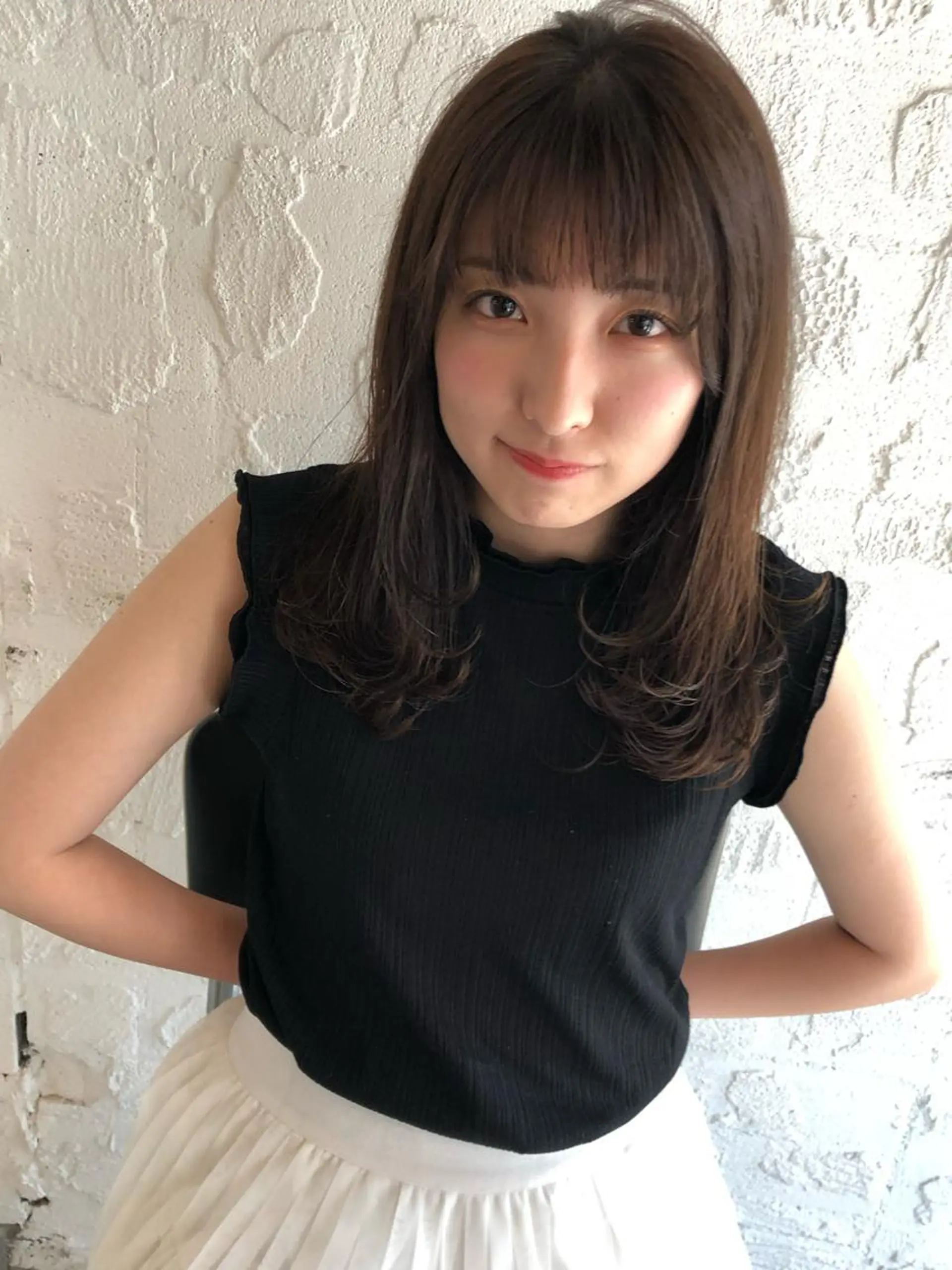 ロング 1%【横浜】 髪質改善&ケアカラーのヘアスタイル