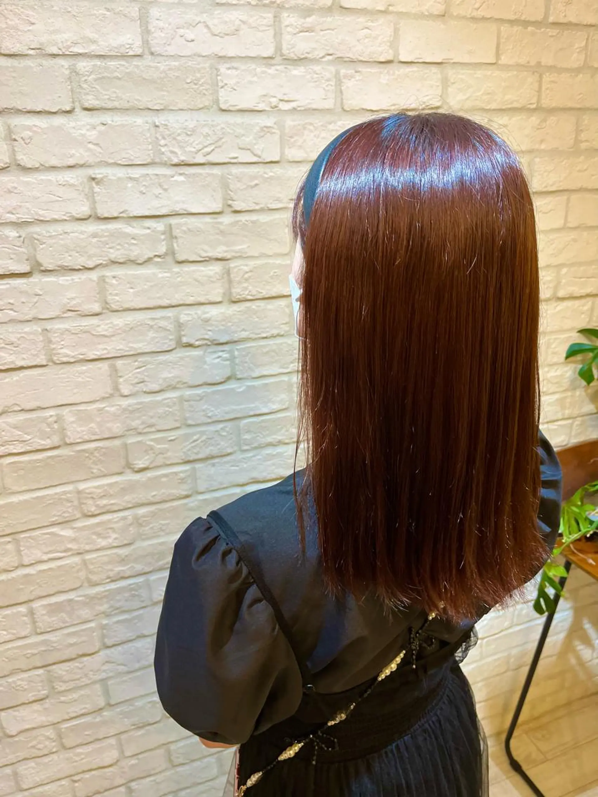 セミロング カラー ブラウンカラー ピンクカラー ピンクブラウン 髪質改善✨/中屋敷 はじめのヘアスタイル