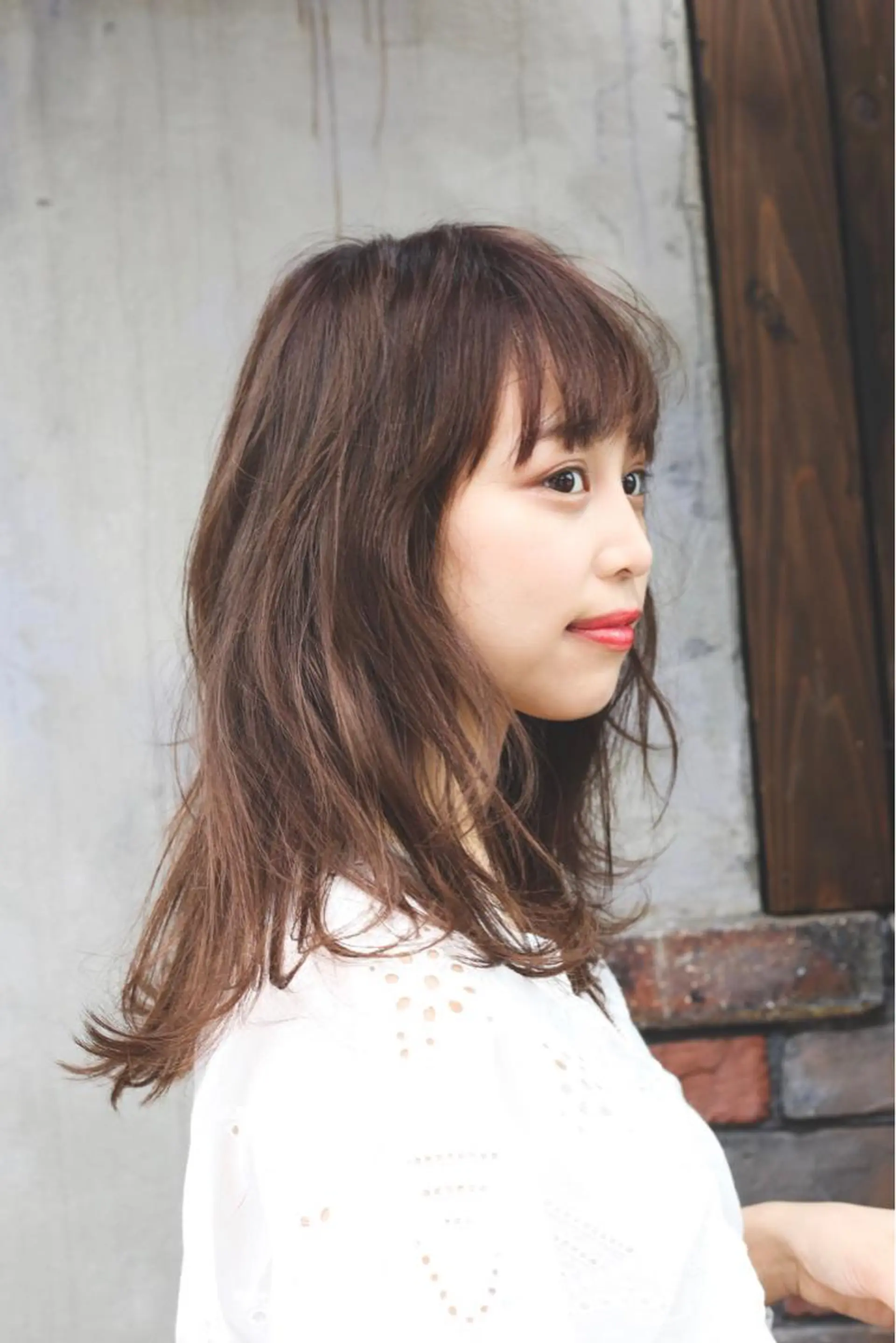 セミロング カット ヘアカラー Kazu .Kのヘアスタイル