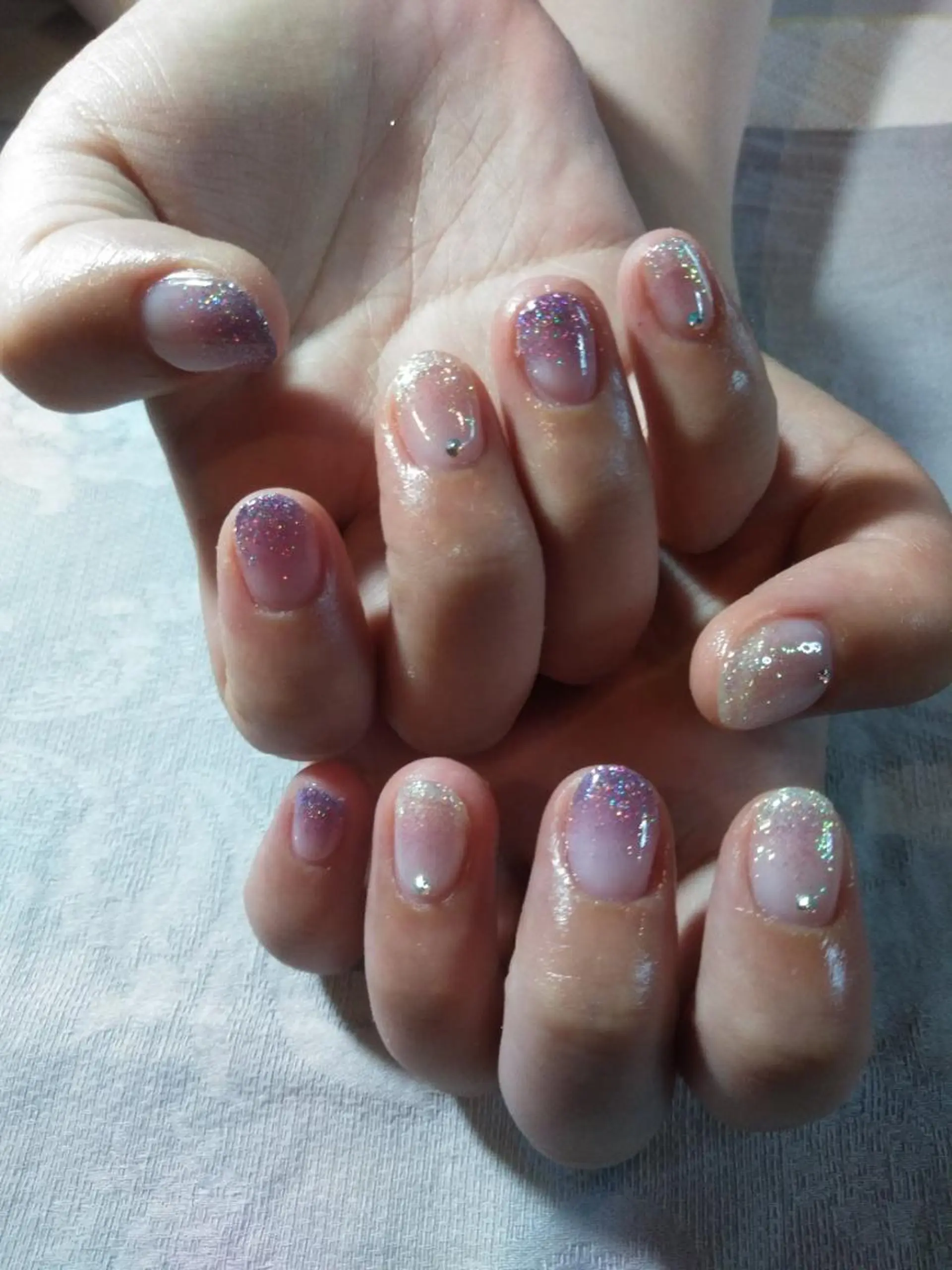 ネイル グラデーション ワンカラーネイル lylynail YUUKAのネイルデザイン