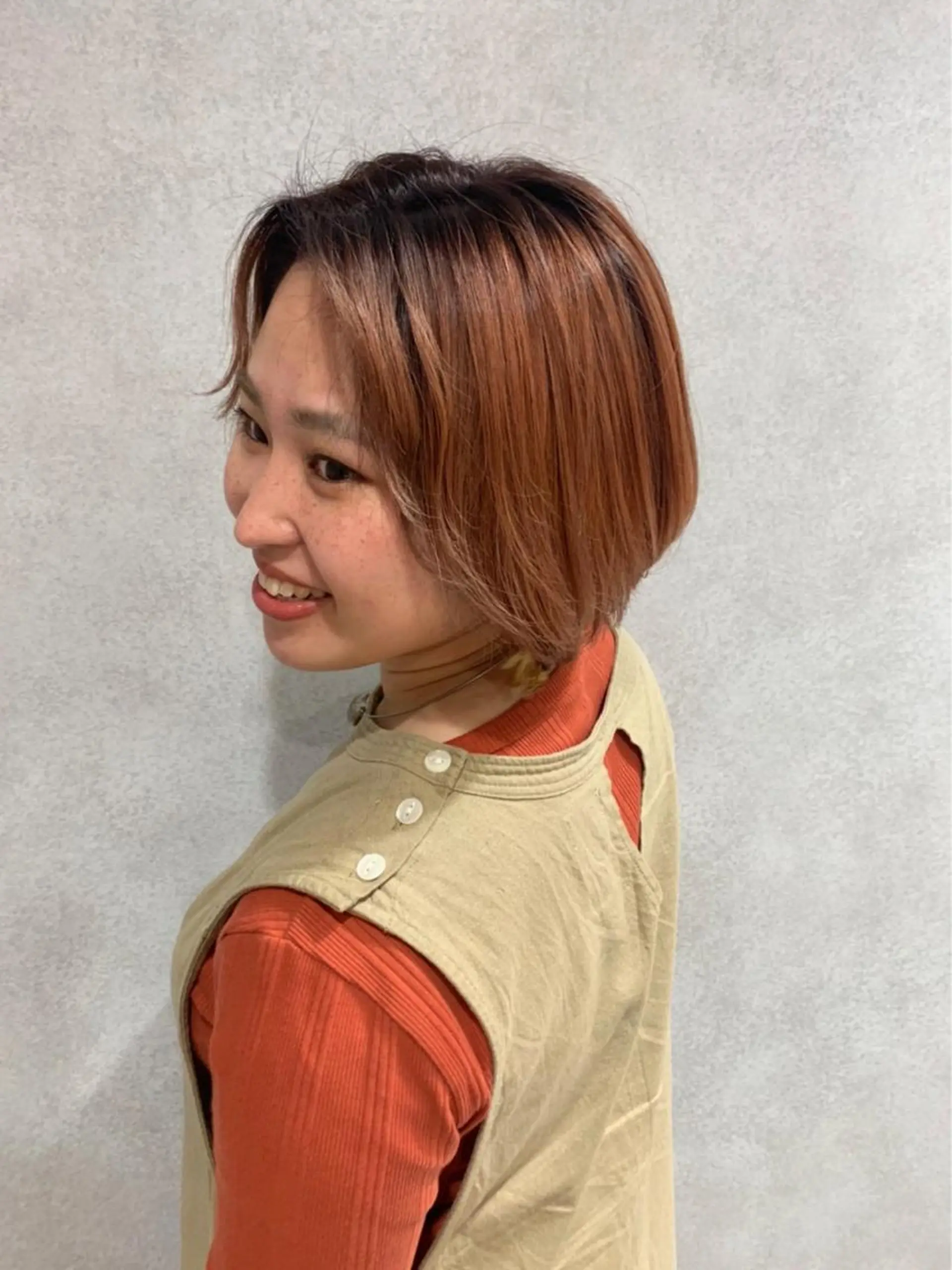 ショート カラー カット ヘアカラー トリートメント 韓国hair ·͜· watanabeのヘアスタイル