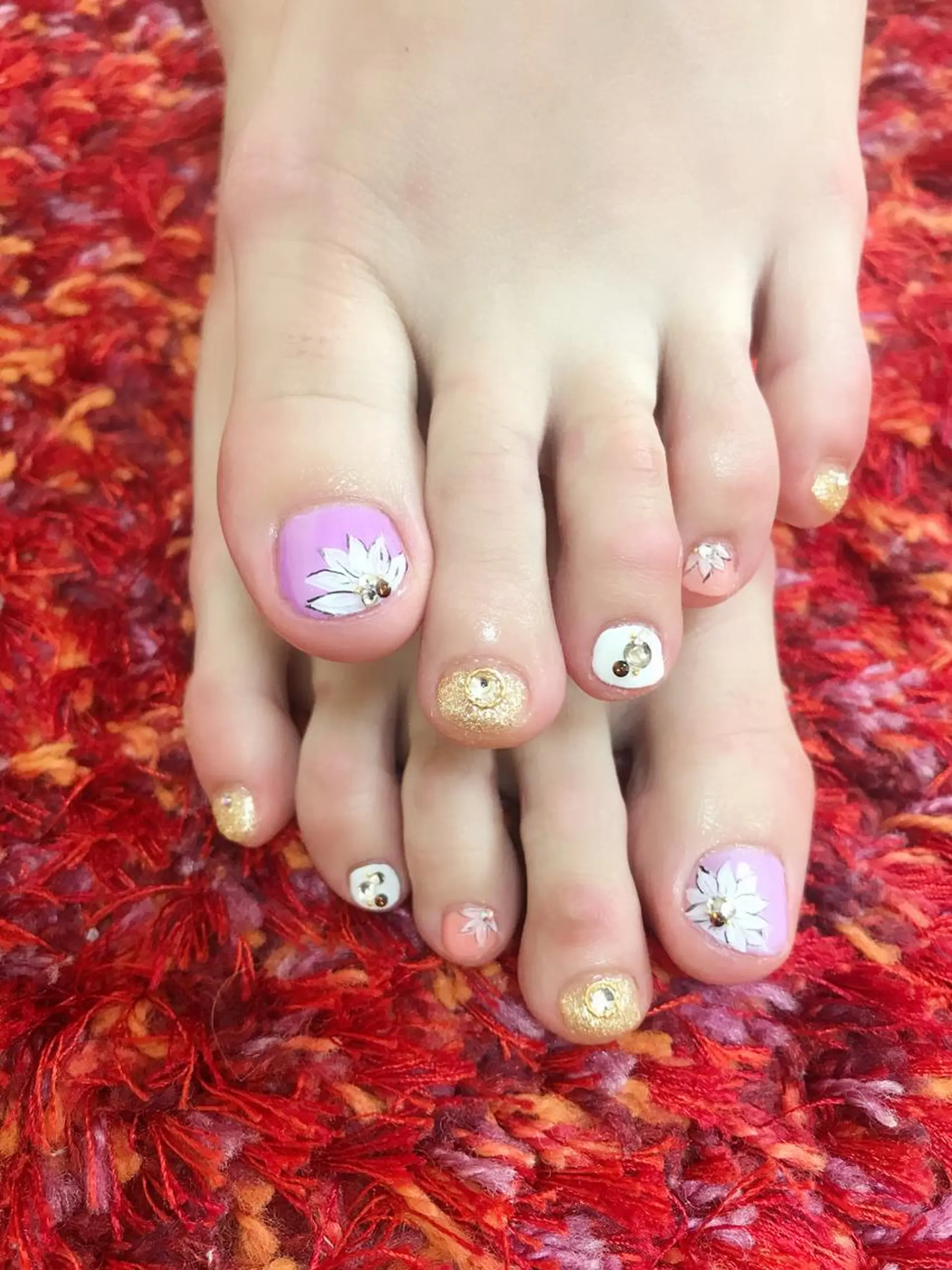 ネイル 持ち込み フットネイル Masuko Yasukaのネイルデザイン