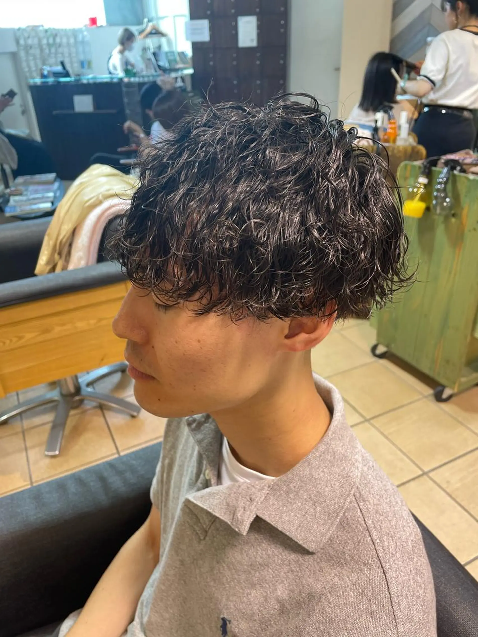 ショート パーマ メンズ カット パーマ すげさやか ✨メンズカットパーマのヘアスタイル