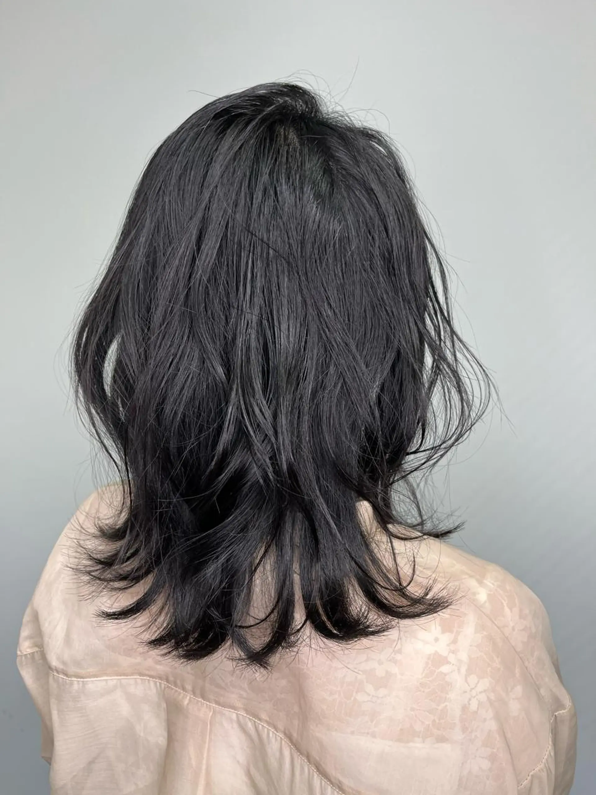 ミディアム ヘアアレンジ ウスイマイコ カット/ケアカラーのヘアスタイル