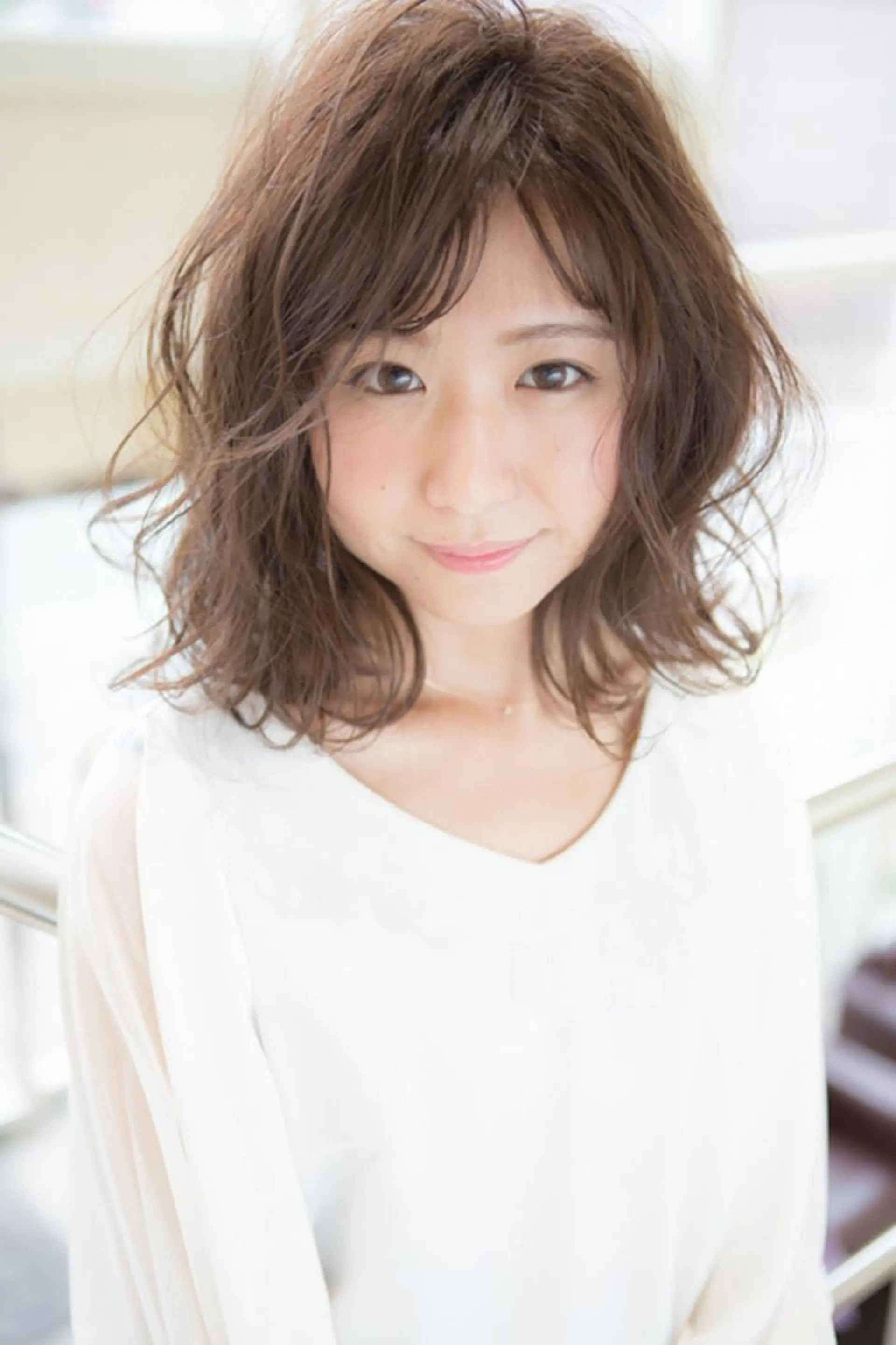 ミディアム カット パーマ ✨美髪師✨小原 浩一のヘアスタイル