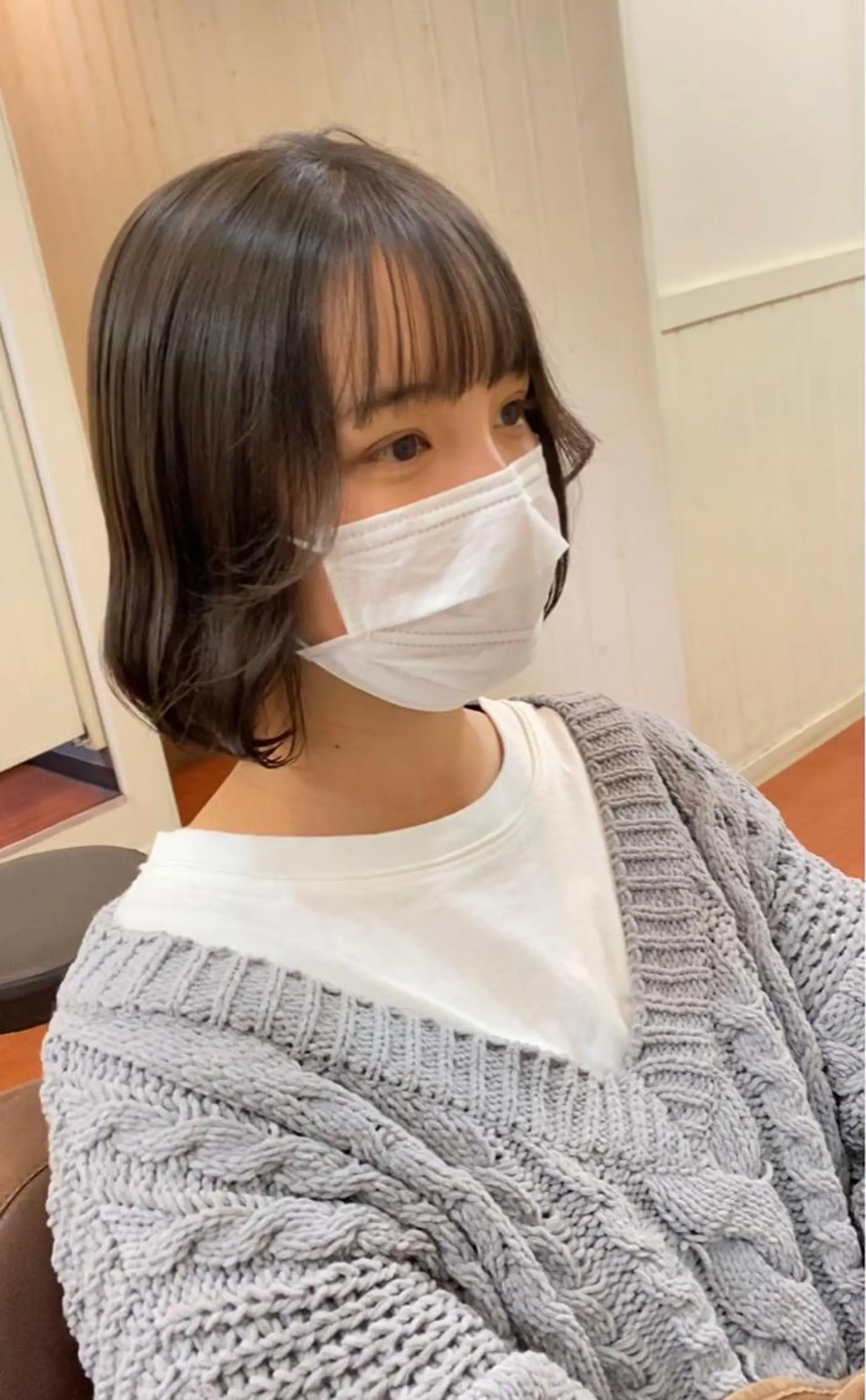 ミディアム カラー ボブ ヨシダ トオルのヘアスタイル