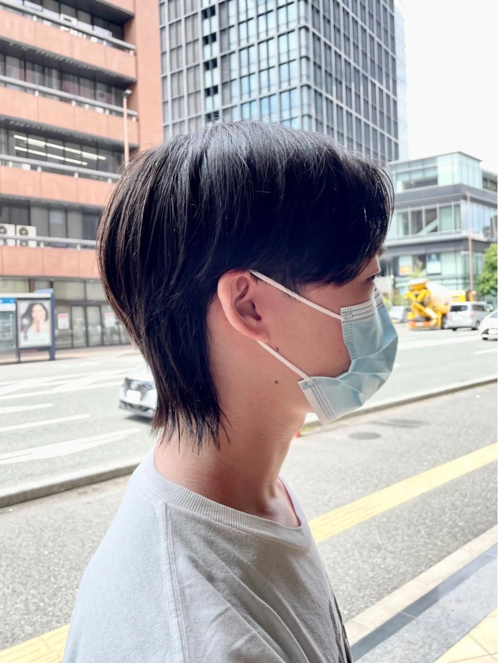 ショート ショート/ボブ/ メンズ/縮毛矯正のヘアスタイル