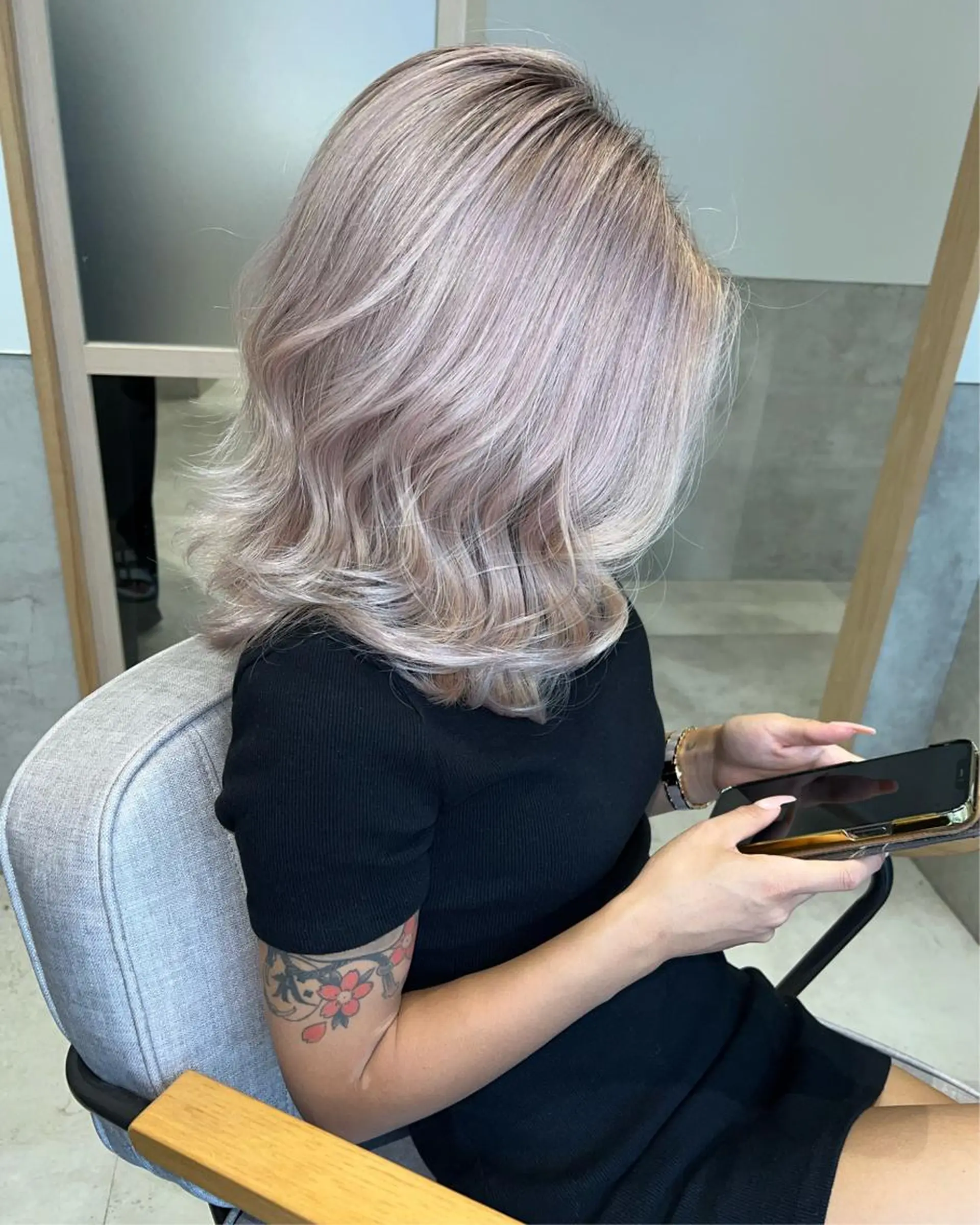 ミディアム カラー カット ヘアカラー トリートメント ✨レイヤーカット✨ HIDEのヘアスタイル