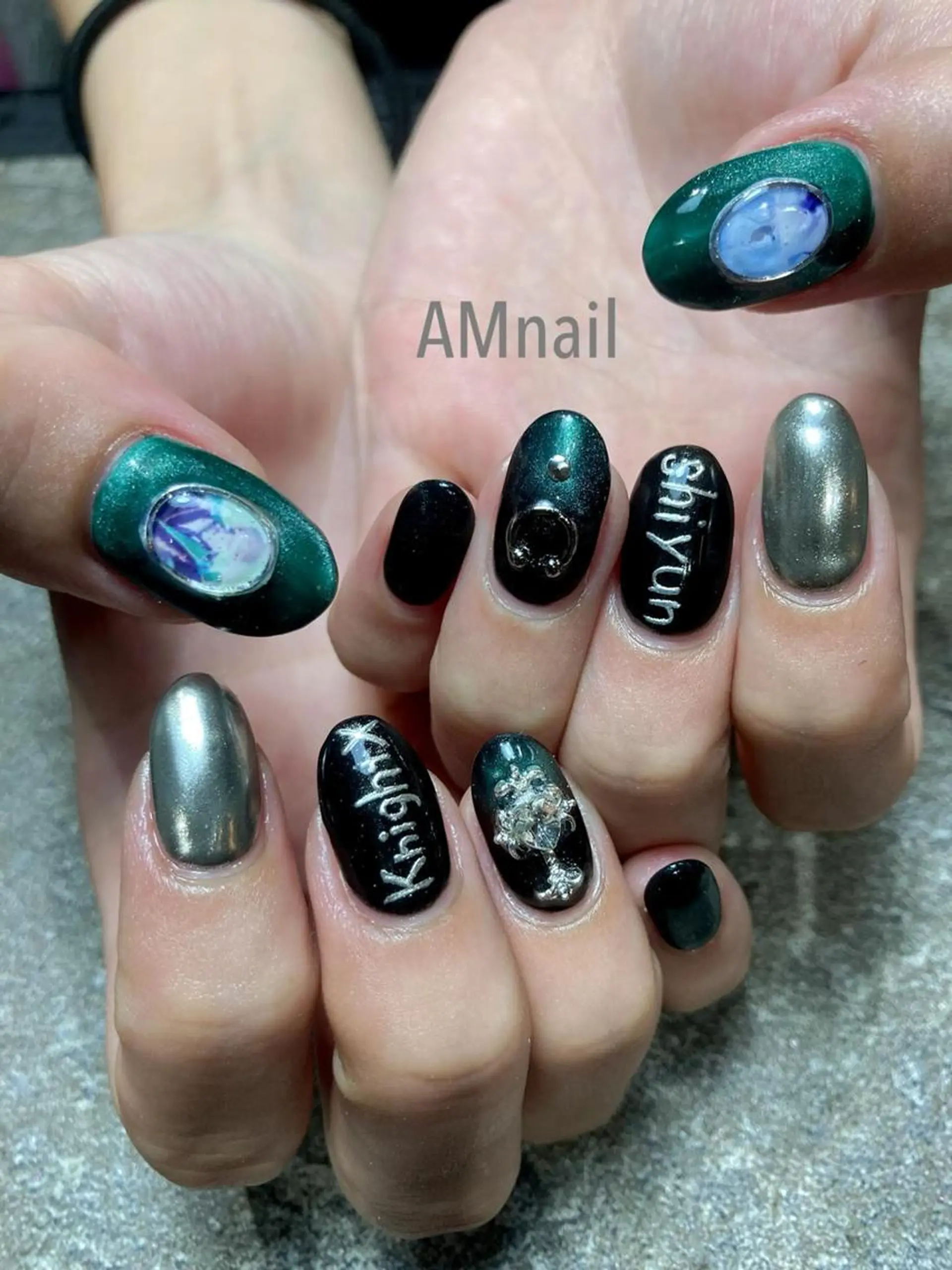 ネイル アートネイル 持ち込み ハンドネイル Am:nail 柏 SUE（スゥ）のネイルデザイン