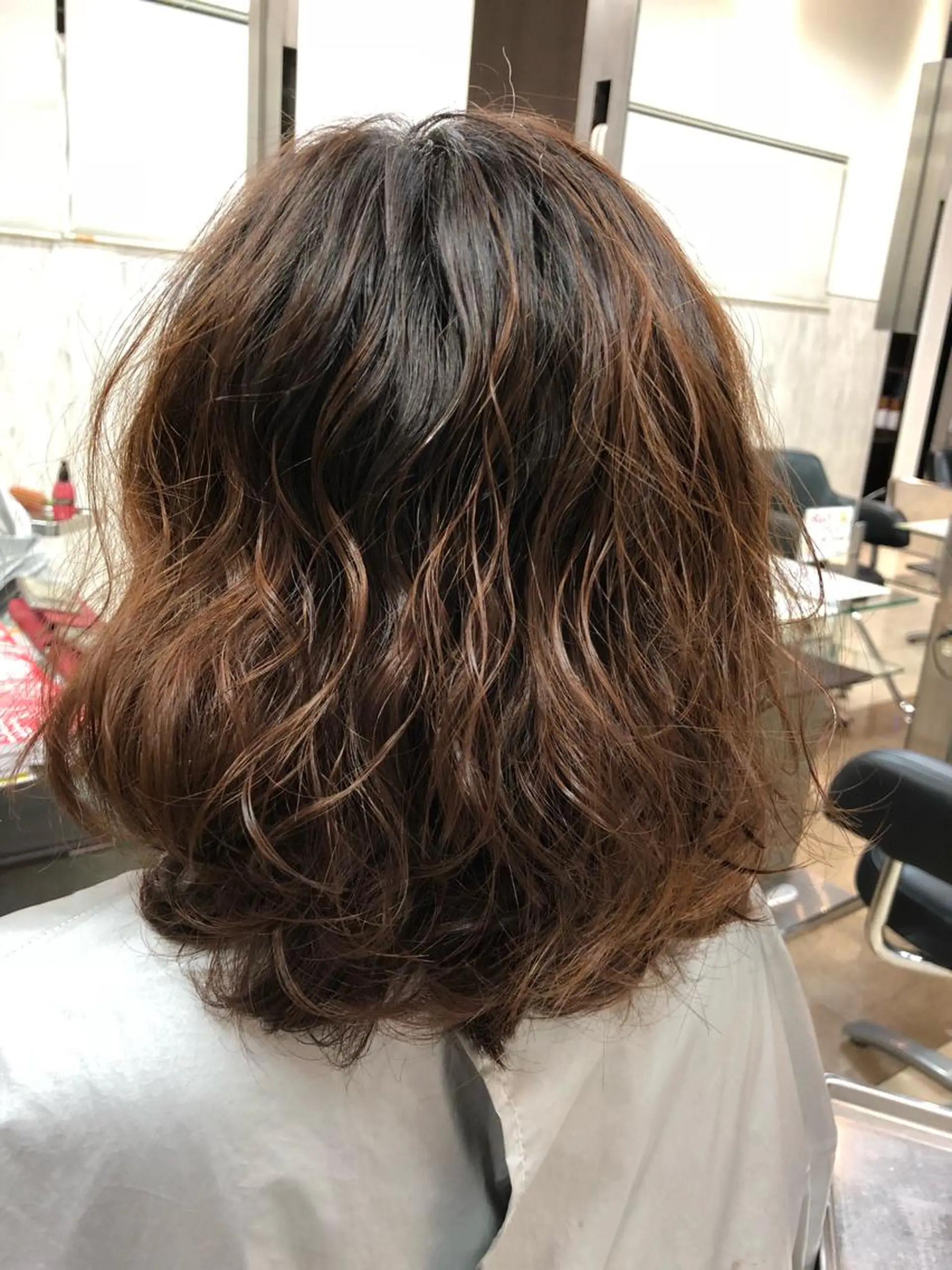 ミディアム パーマ 斎藤 みくのヘアスタイル