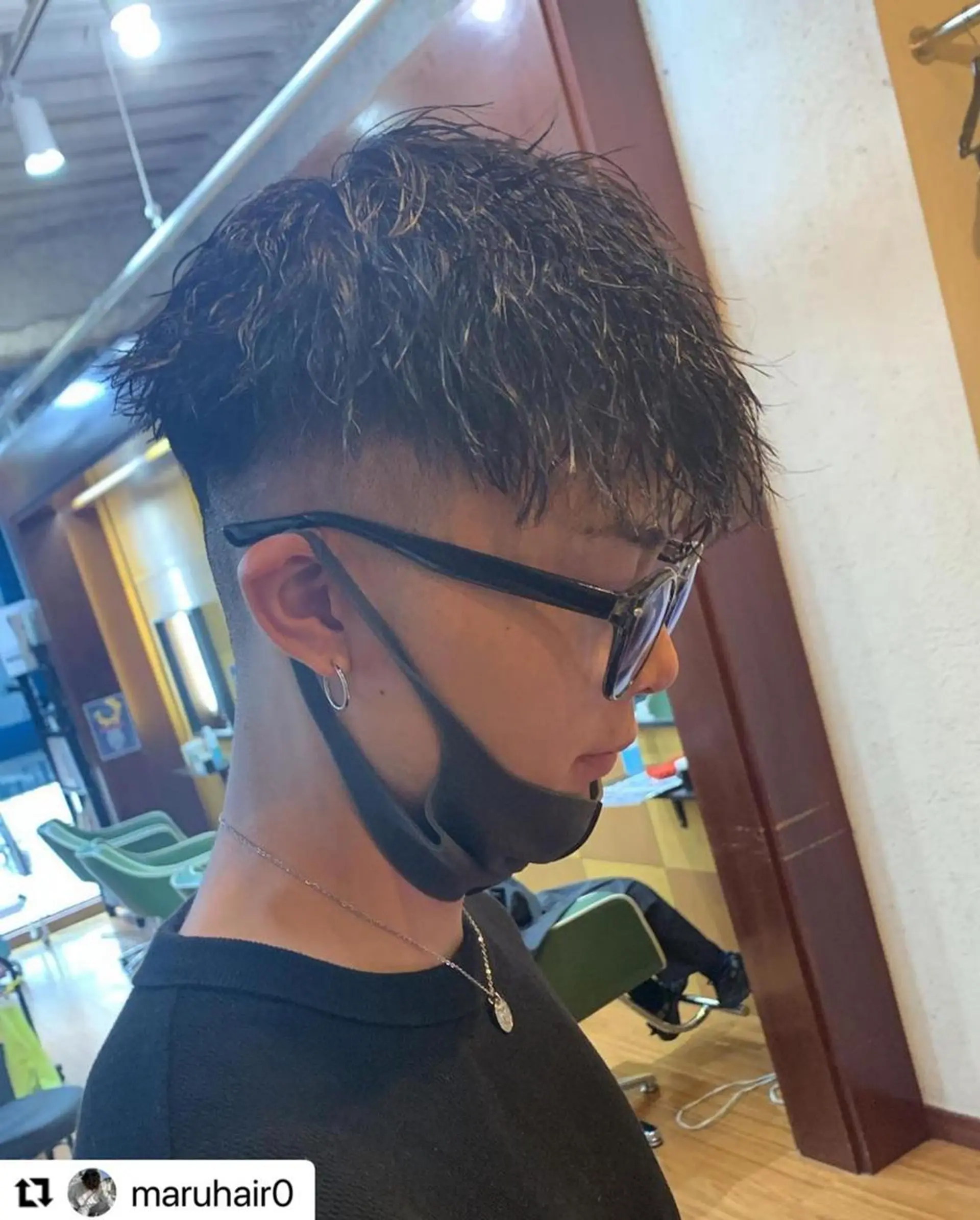 ミディアム カラー メンズ ミディアムパーマ メンズバレイヤージュ メンズブリーチ メンズハイライト メンズハイトーン 🩷Eny terrace🩷のヘアスタイル