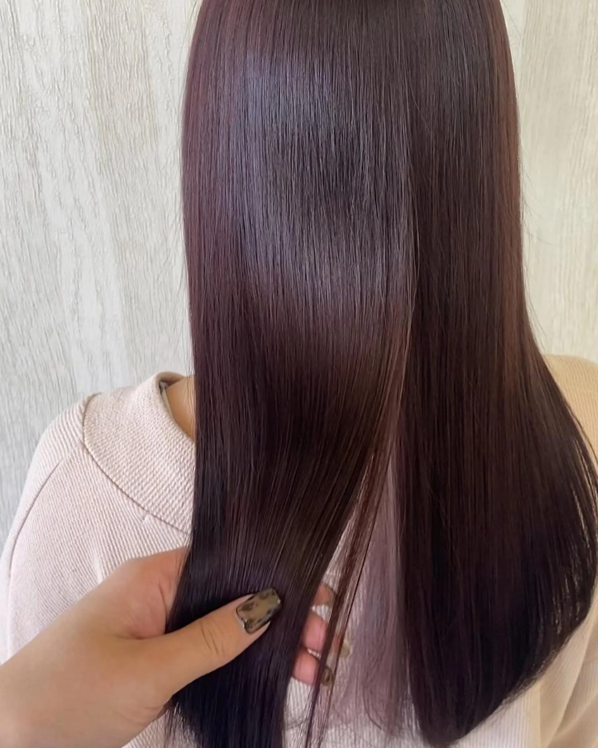 ロング カラー ボルドーカラー ブラウンカラー レッドカラー レッドブラウン UNDER vr 【アンダーバー】のヘアスタイル