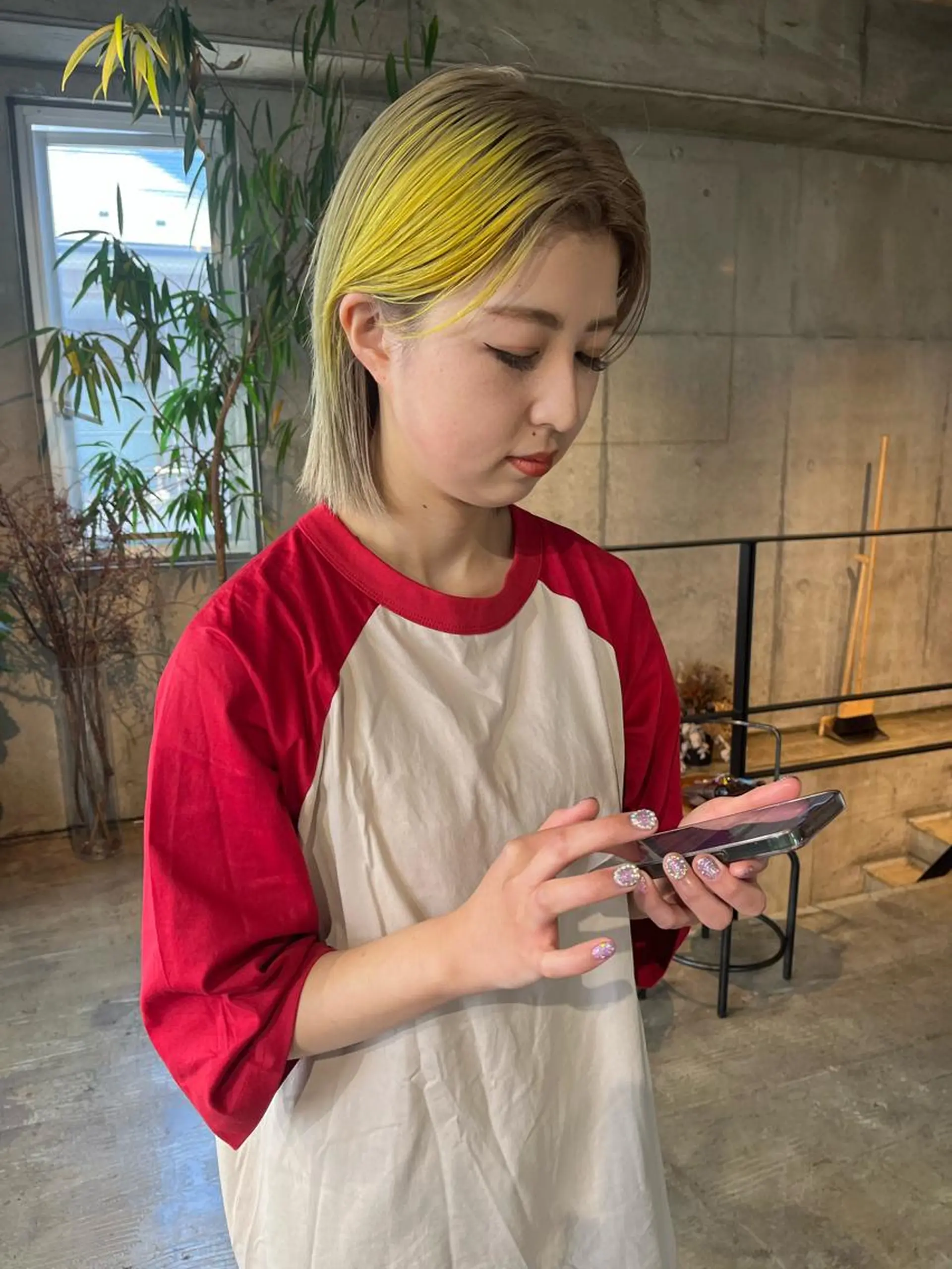 ミディアム カラー ブリーチ イエローカラー rimi/ショート /透明感カラーのヘアスタイル