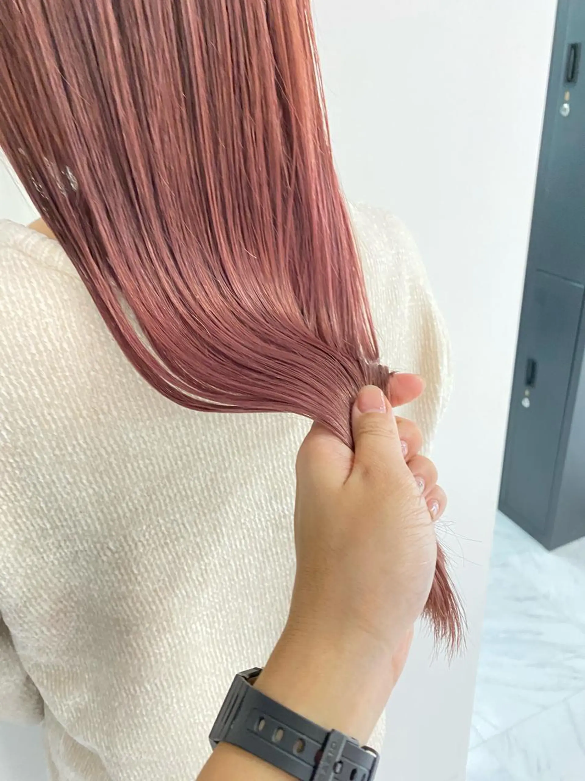 ロング ヘアカラー トリートメント 遠藤 愛莉のヘアスタイル