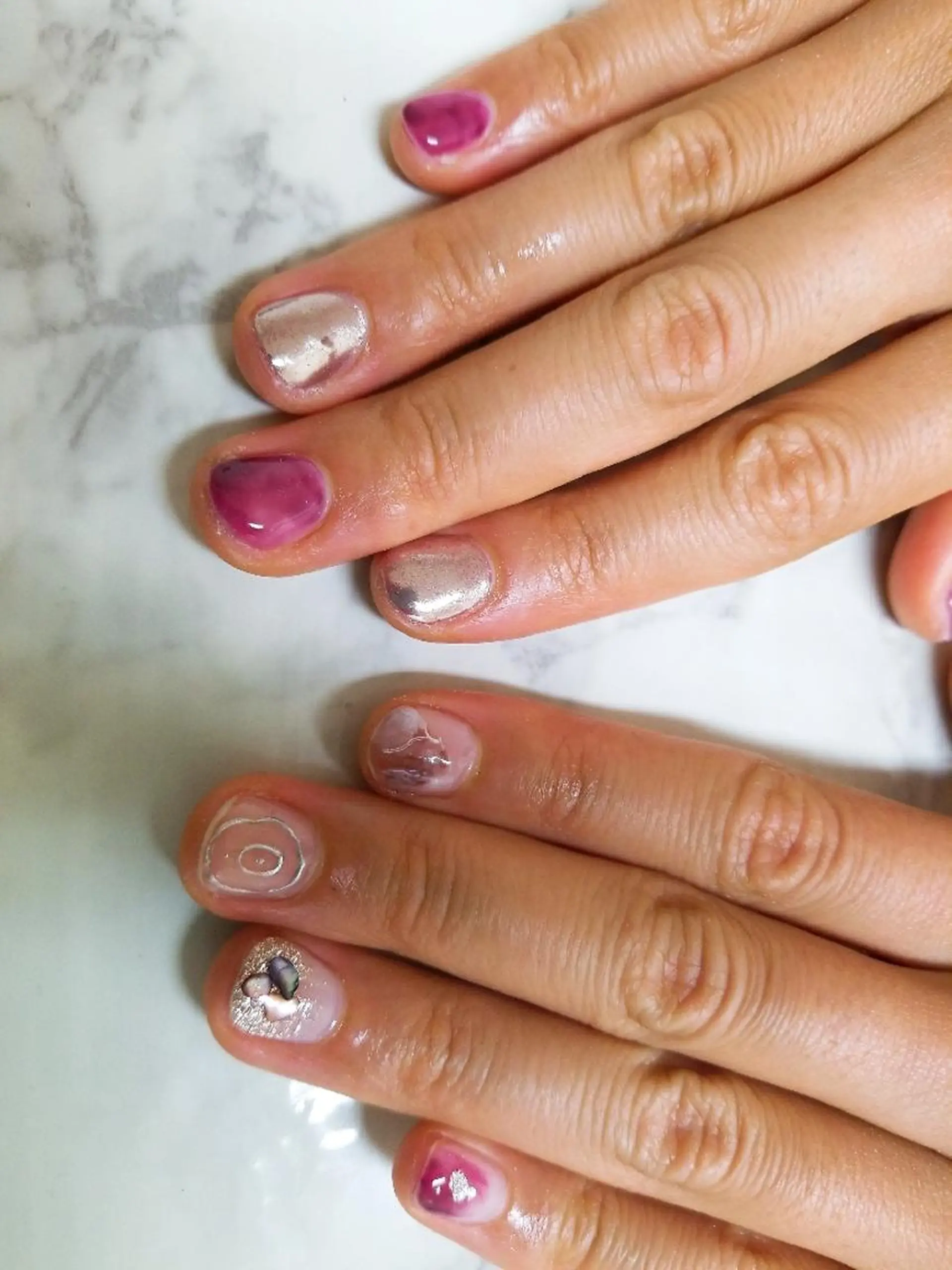 ネイル スカルプ指名No.1 河野　雑誌掲載サロンのネイルデザイン