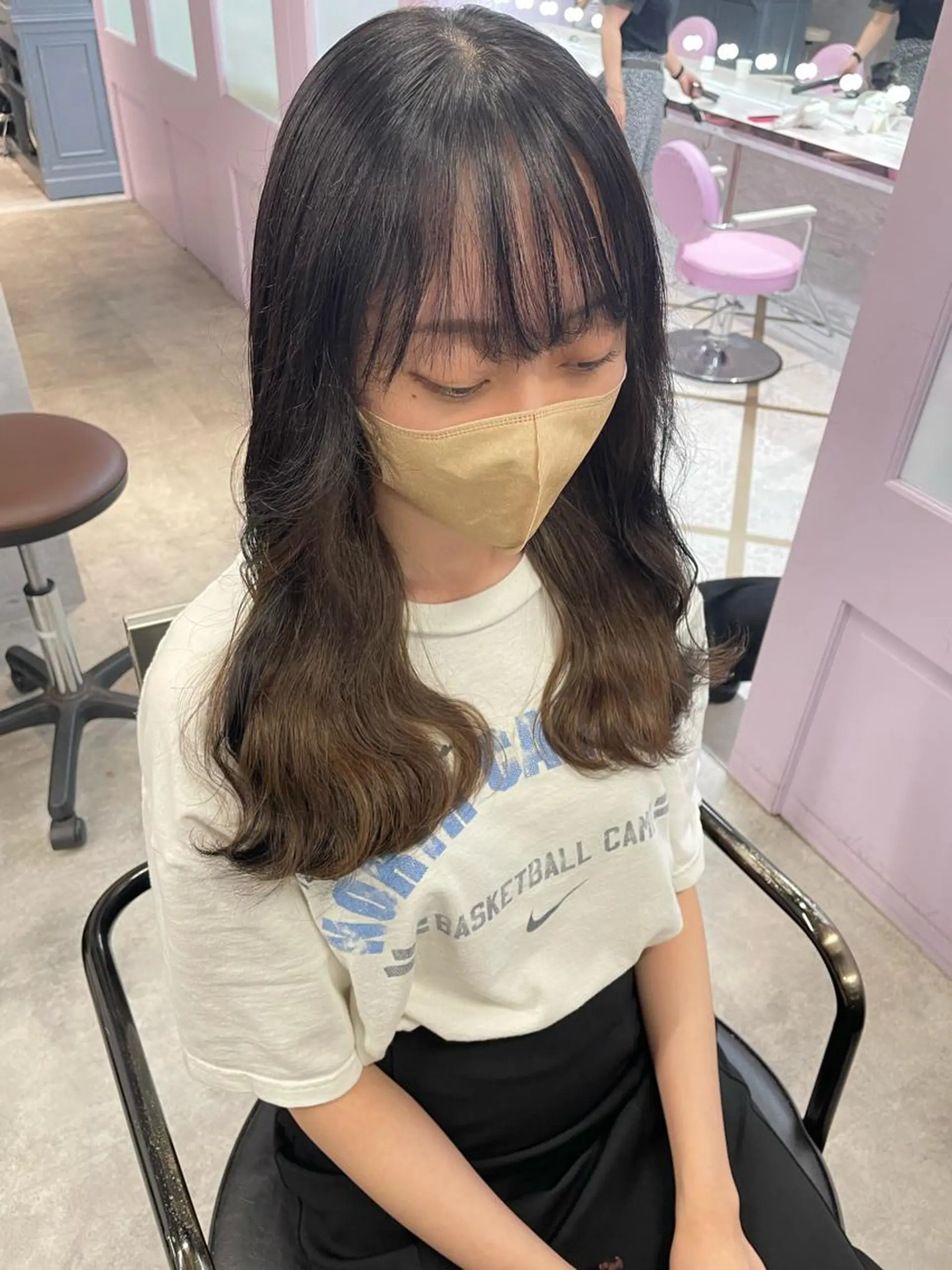 セミロング 縮毛矯正・髪質改善 特化 出納 直起のヘアスタイル