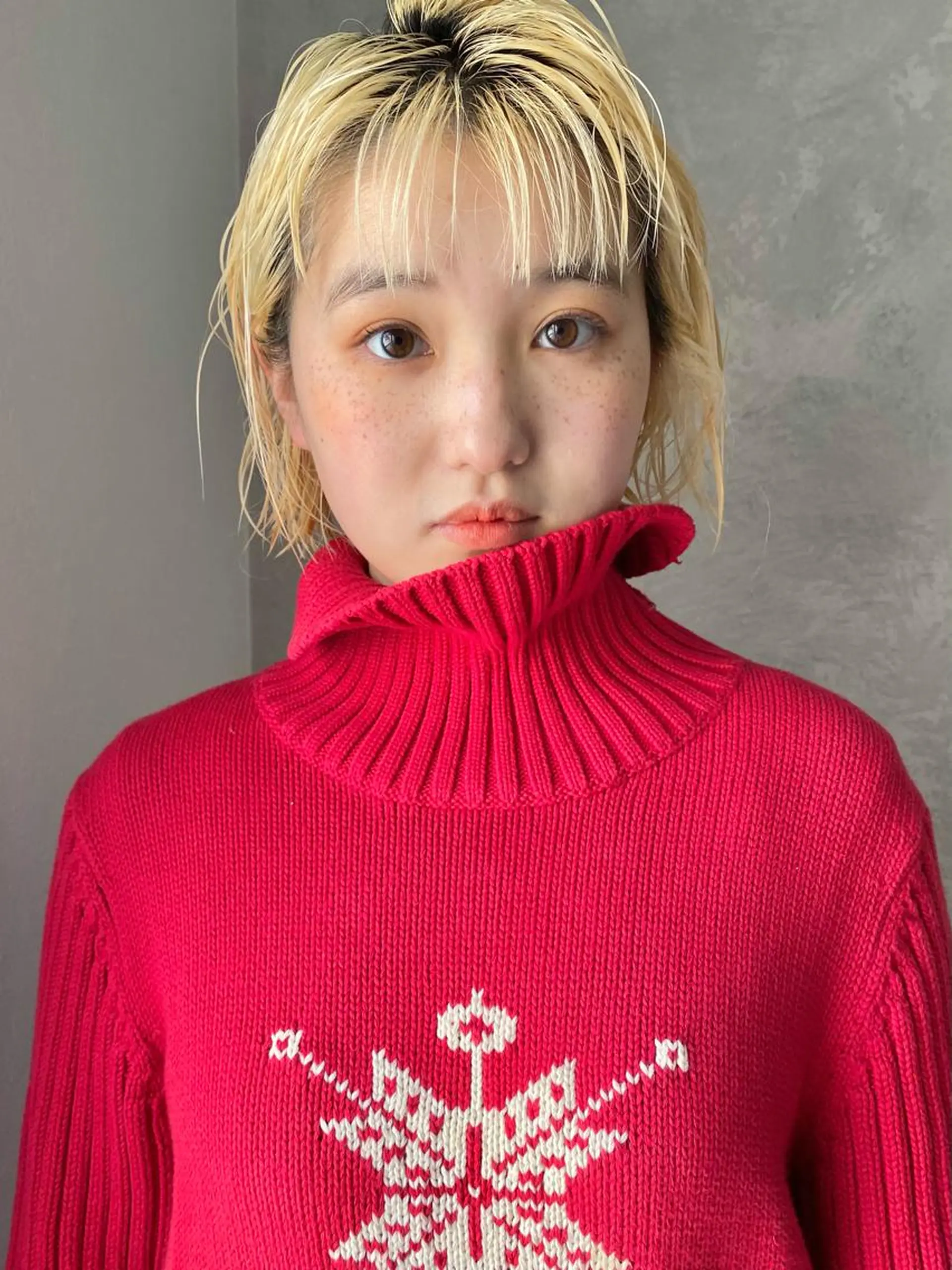 ショート カラー ブリーチ 抜きっぱなしブロンド ブロンド ケアブリーチ ヘアカラー トリートメント 森貴裕/ベージュ/ パーマ/オリーブのヘアスタイル