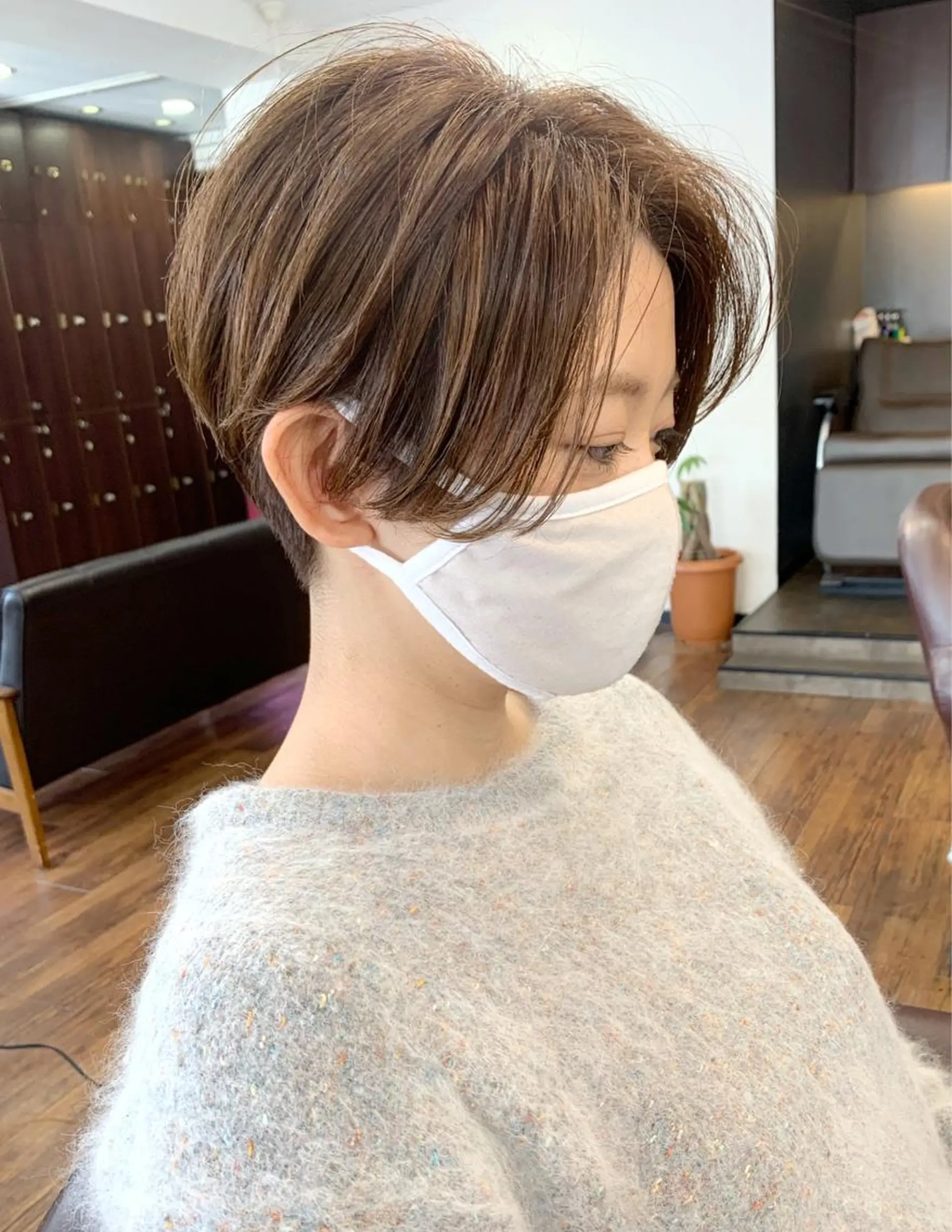 ショート 縮毛矯正/ショート/ レイヤー/畑中正敏のヘアスタイル