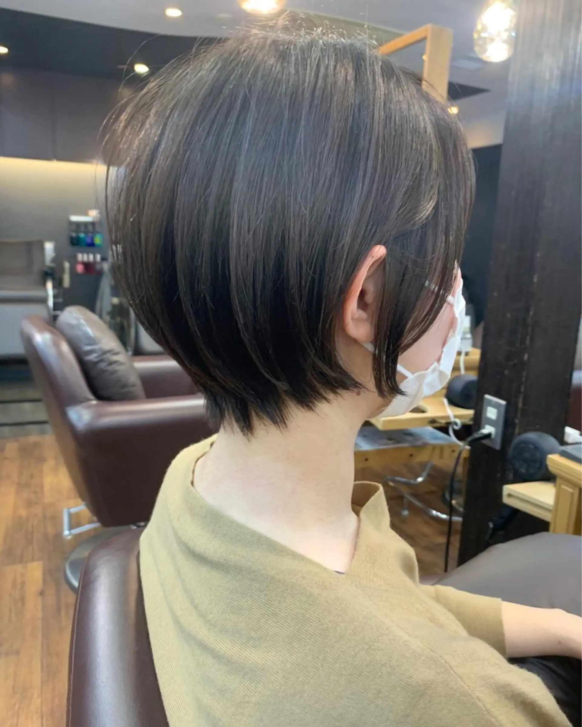 ショート カラー 縮毛矯正/ショート/ レイヤー/畑中正敏のヘアスタイル