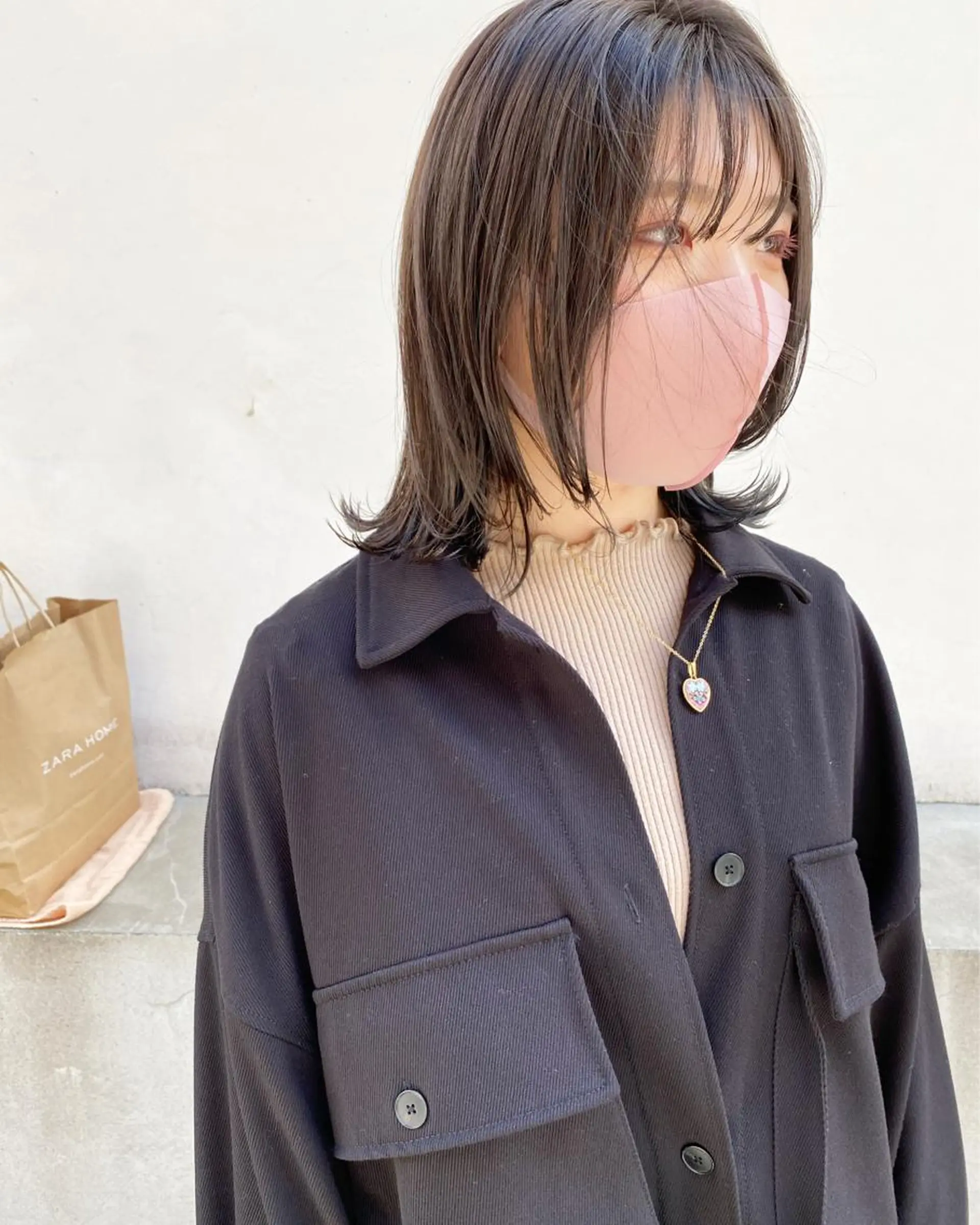 ミディアム カラー カット ヘアカラー トリートメント IVORY.所属・🟩白髪ぼかし/ボブ /ショートヘア/大司のヘアスタイル