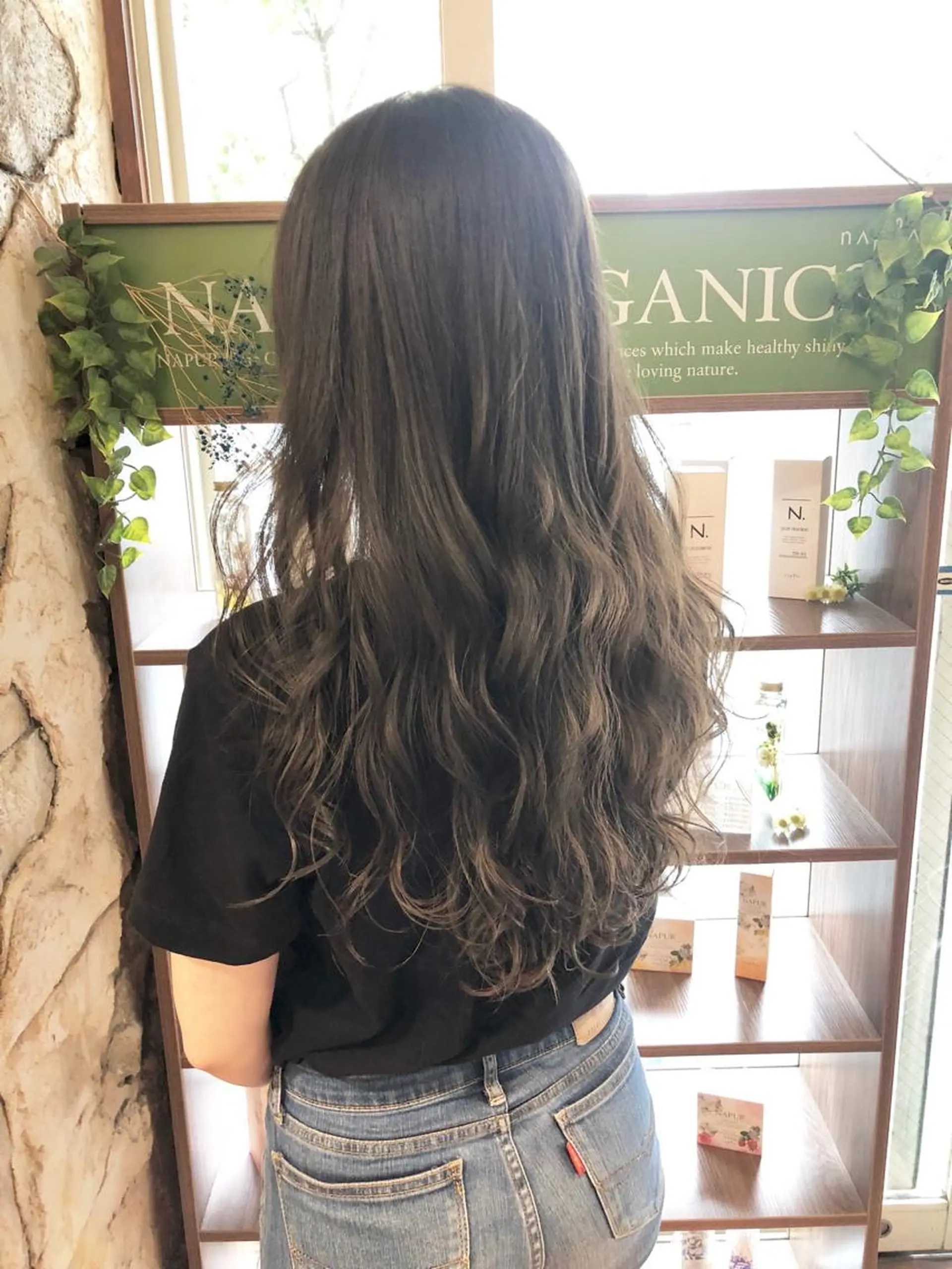 ロング カラー アッシュ アッシュグレー 大竹 哲也のヘアスタイル