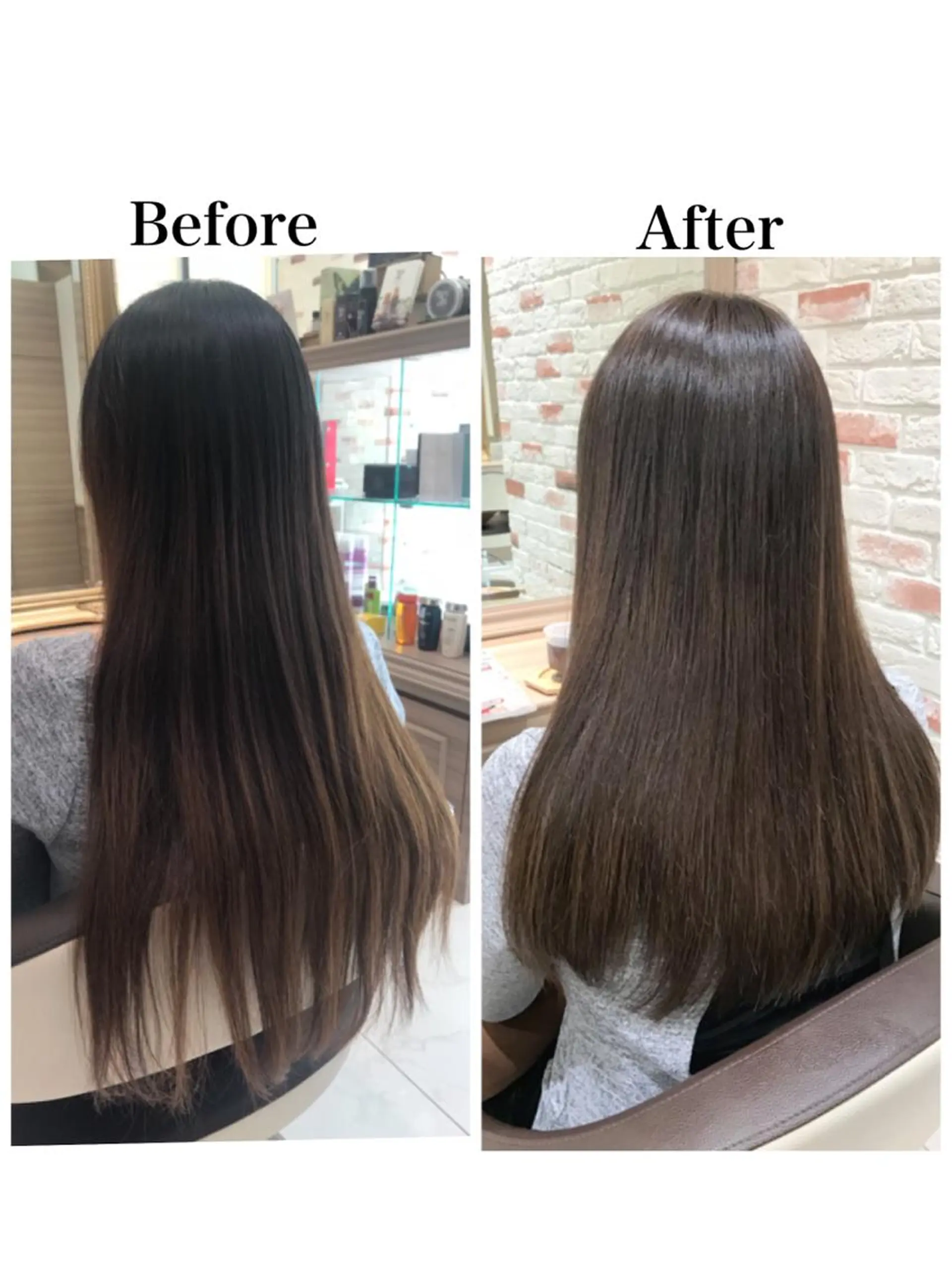 セミロング カット ヘアカラー 新宿 木下拓哉のヘアスタイル