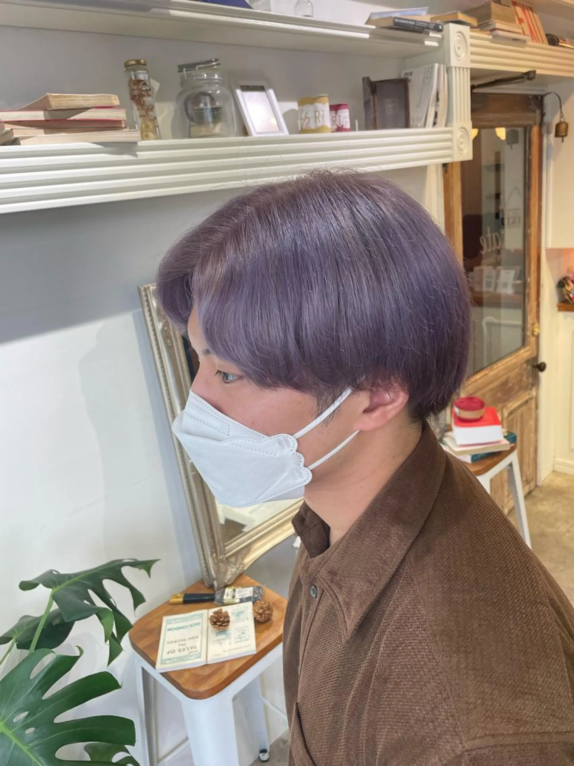 ショート カラー ヘアアレンジ パープルカラー ☂️カトウ ケイゴ☂️のヘアスタイル