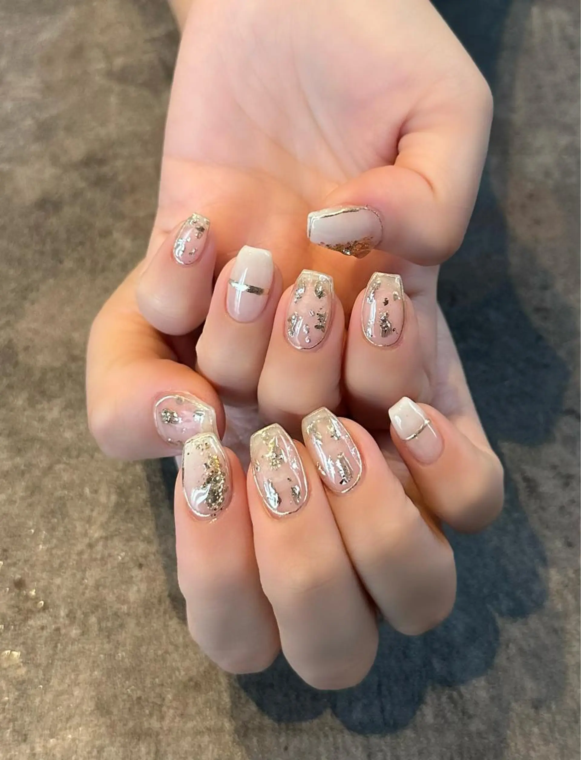 ネイル フラワーネイル ジェルネイル 大理石ネイル(マーブル) ニュアンスネイル シンプルネイル nail salon amanoのネイルデザイン