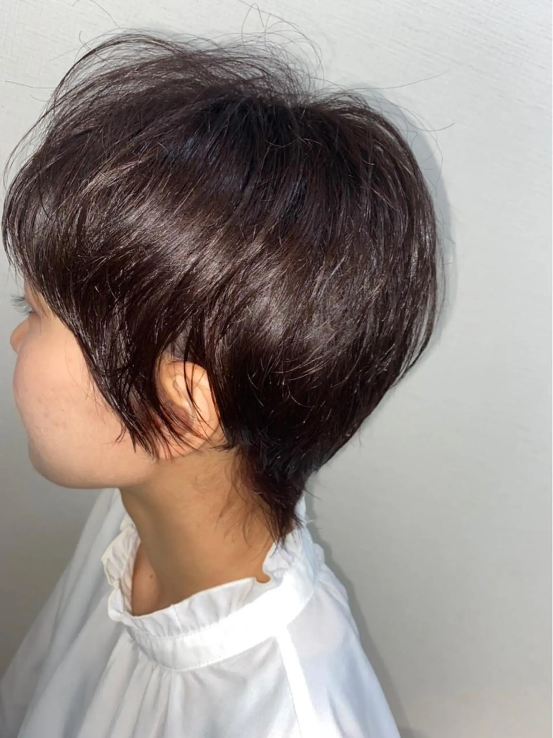 ショート カラー 丸みショート ブラウンカラー ピンクカラー ピンクブラウン ショートヘア カット 個性派/ハイトーン ✨✨　稲吉菜々美のヘアスタイル