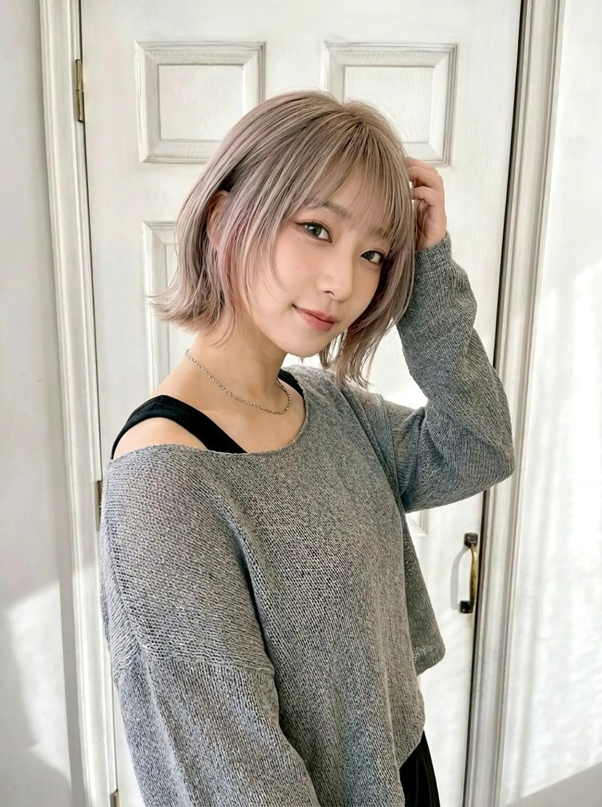 ショート ボブ くびれヘア 顔周りカット 髪質改善 韓国風ヘア Aroma hair 🌙tanakaのヘアスタイル