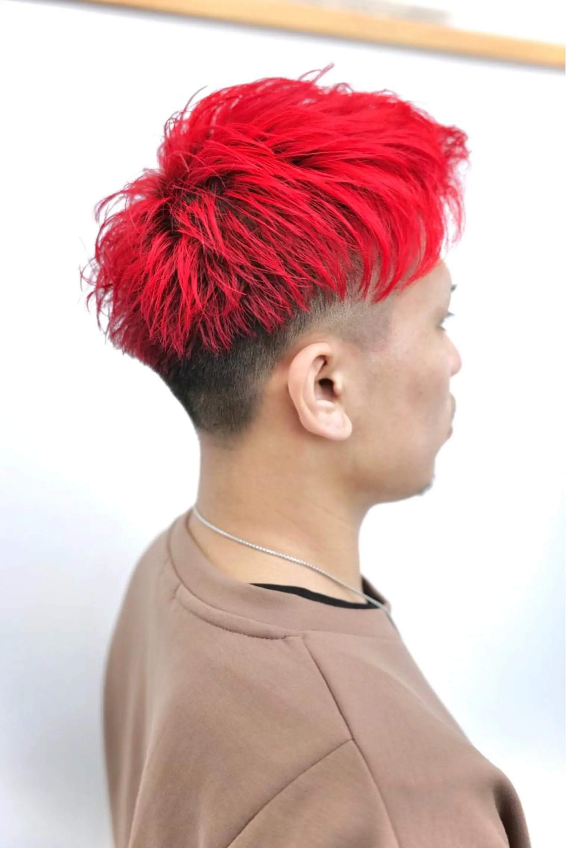 ショート カラー レッドカラー 【半個室サロン】 山本　崇仁のヘアスタイル