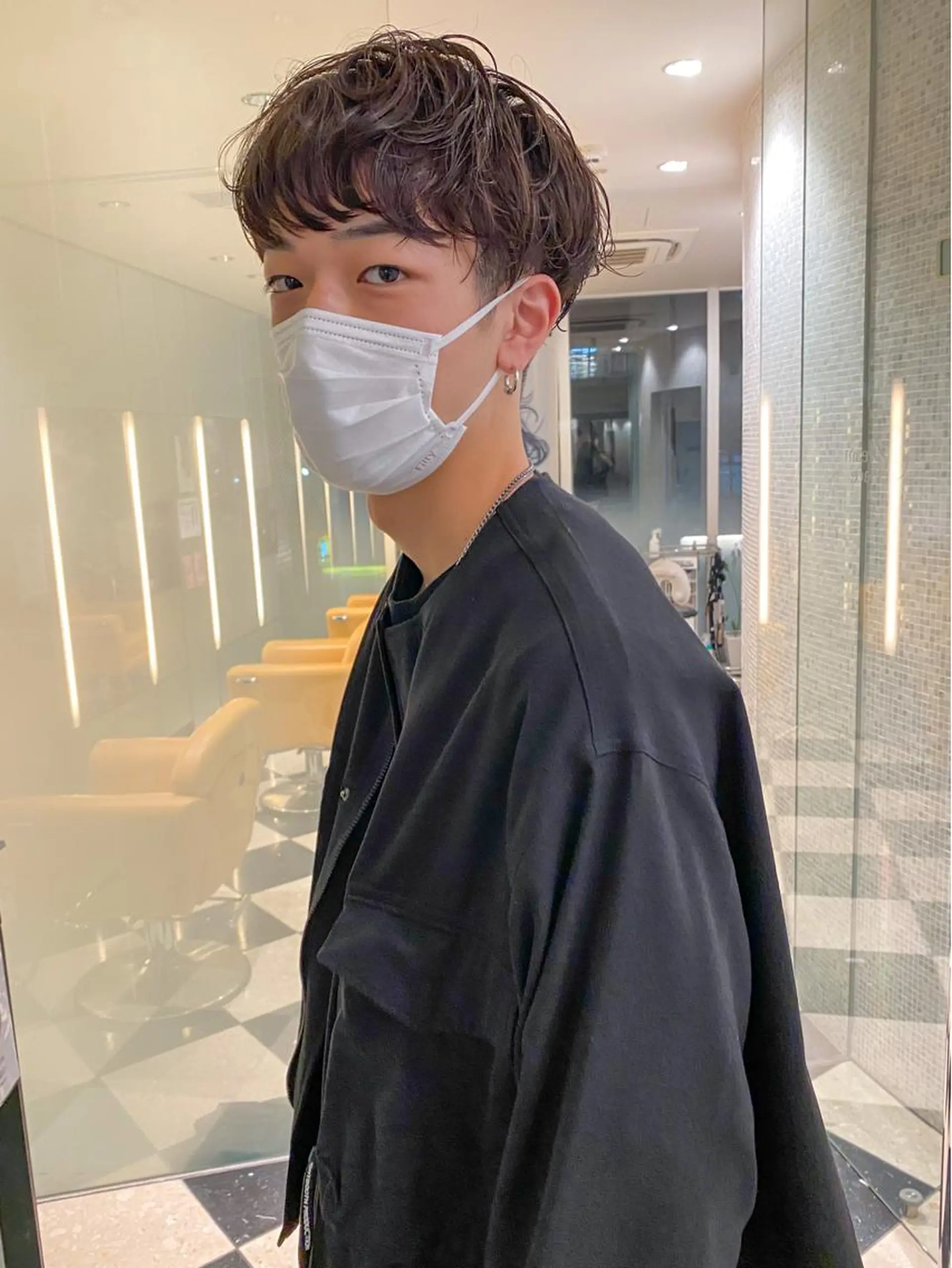 ショート パーマ メンズ メンズパーマ スパイラルパーマ ボブ特化美容師/ ボブパーマ/ミツイのヘアスタイル