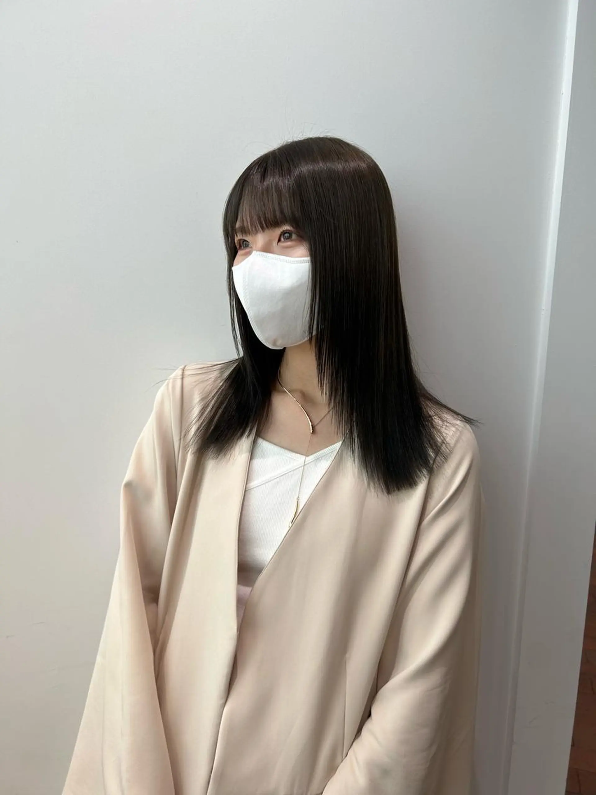 セミロング カラー 顔まわりレイヤー レイヤーカット CURIO/南船場 /RIN💈🍎のヘアスタイル