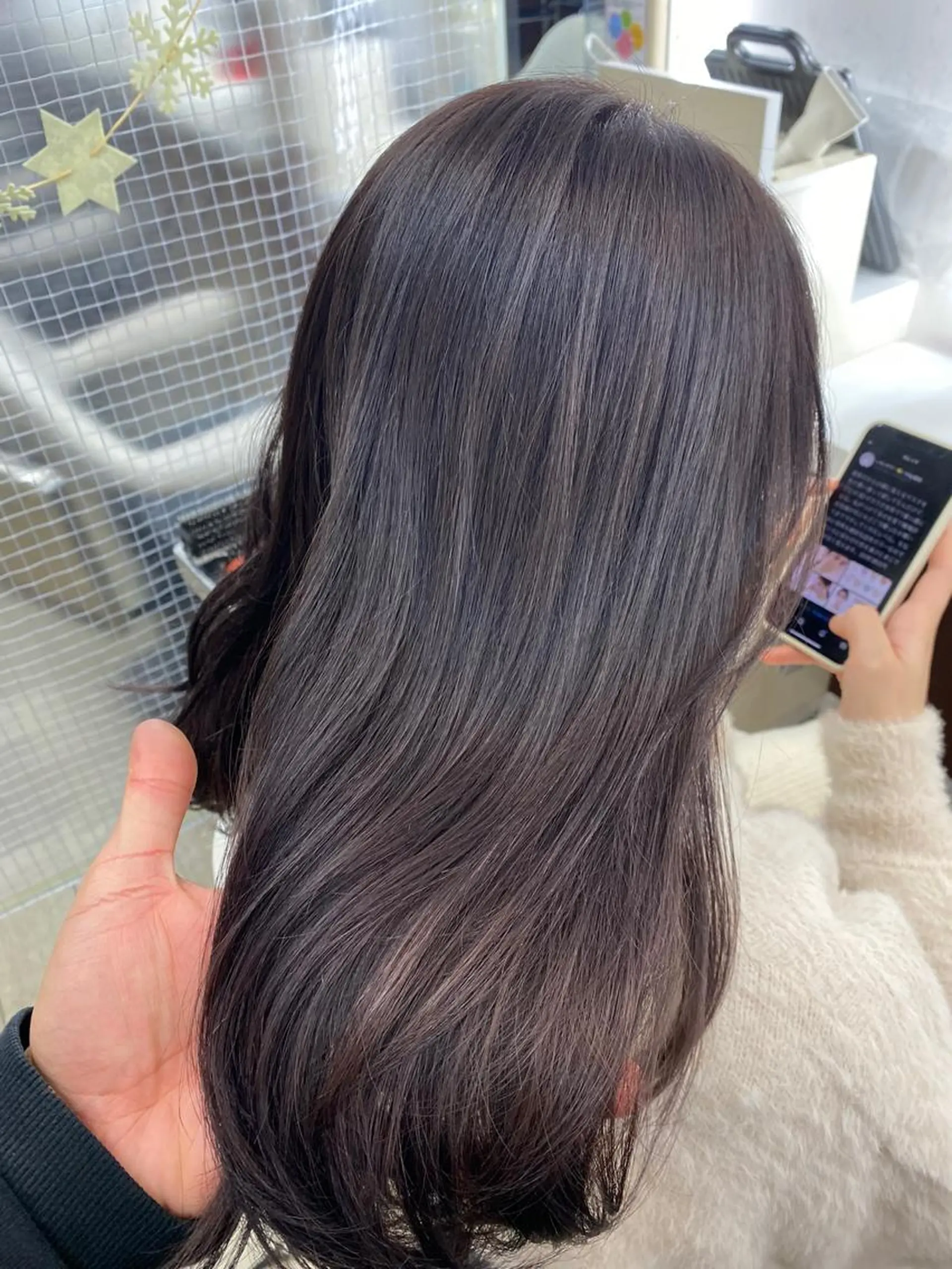 セミロング カラー 透明感カラー カット ヘアカラー トリートメント 市川 博紀 店長のヘアスタイル